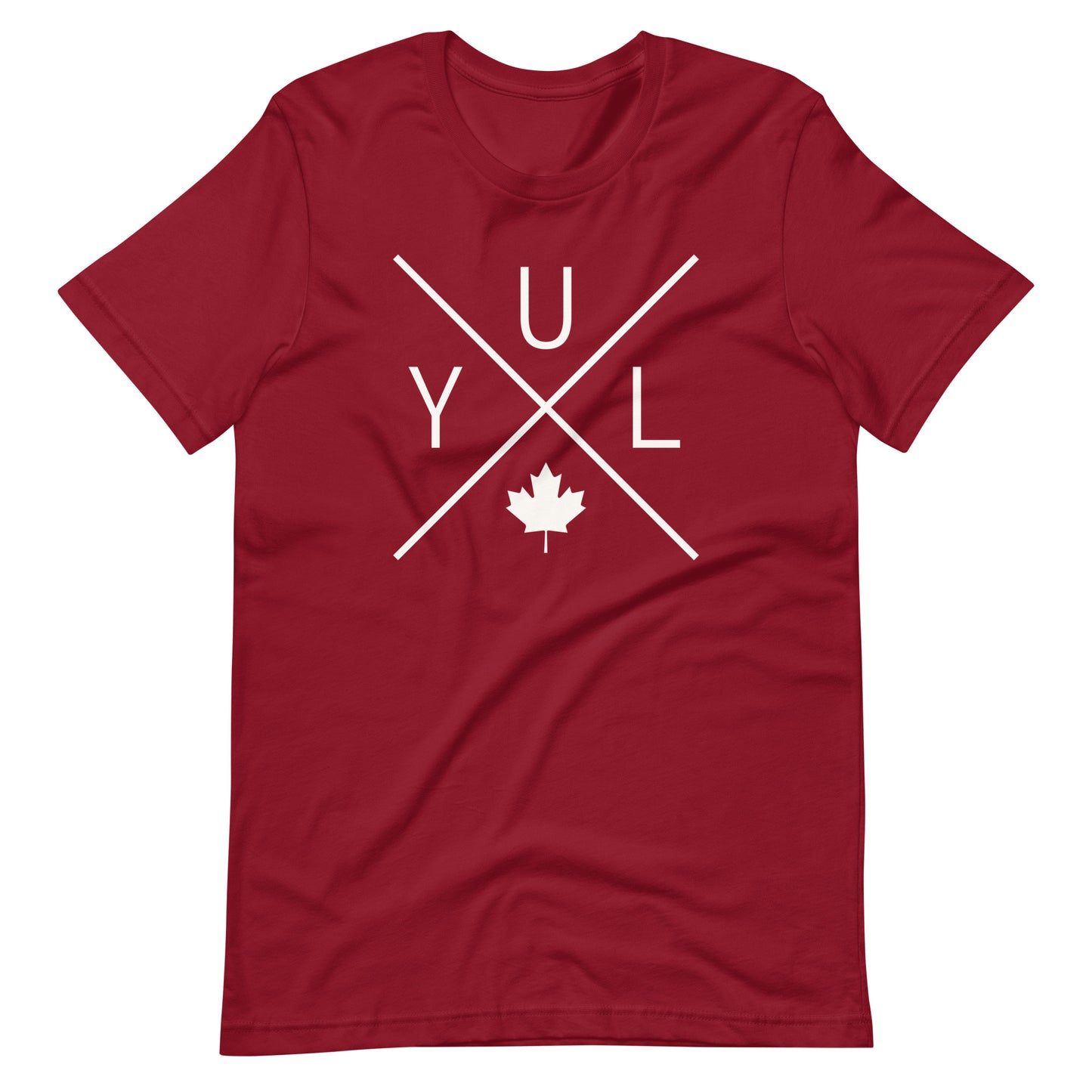 Crossed-X T-Shirt - White Graphic • YUL Montreal • YHM Designs - Image 04