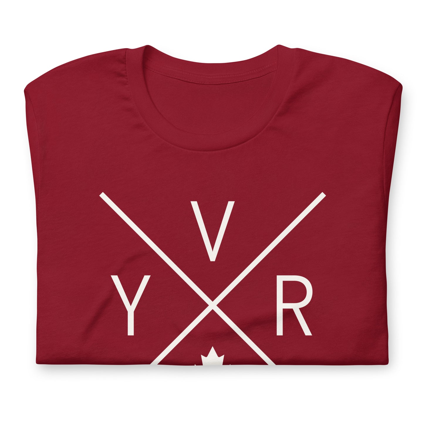 Crossed-X T-Shirt - White Graphic • YVR Vancouver • YHM Designs - Image 03