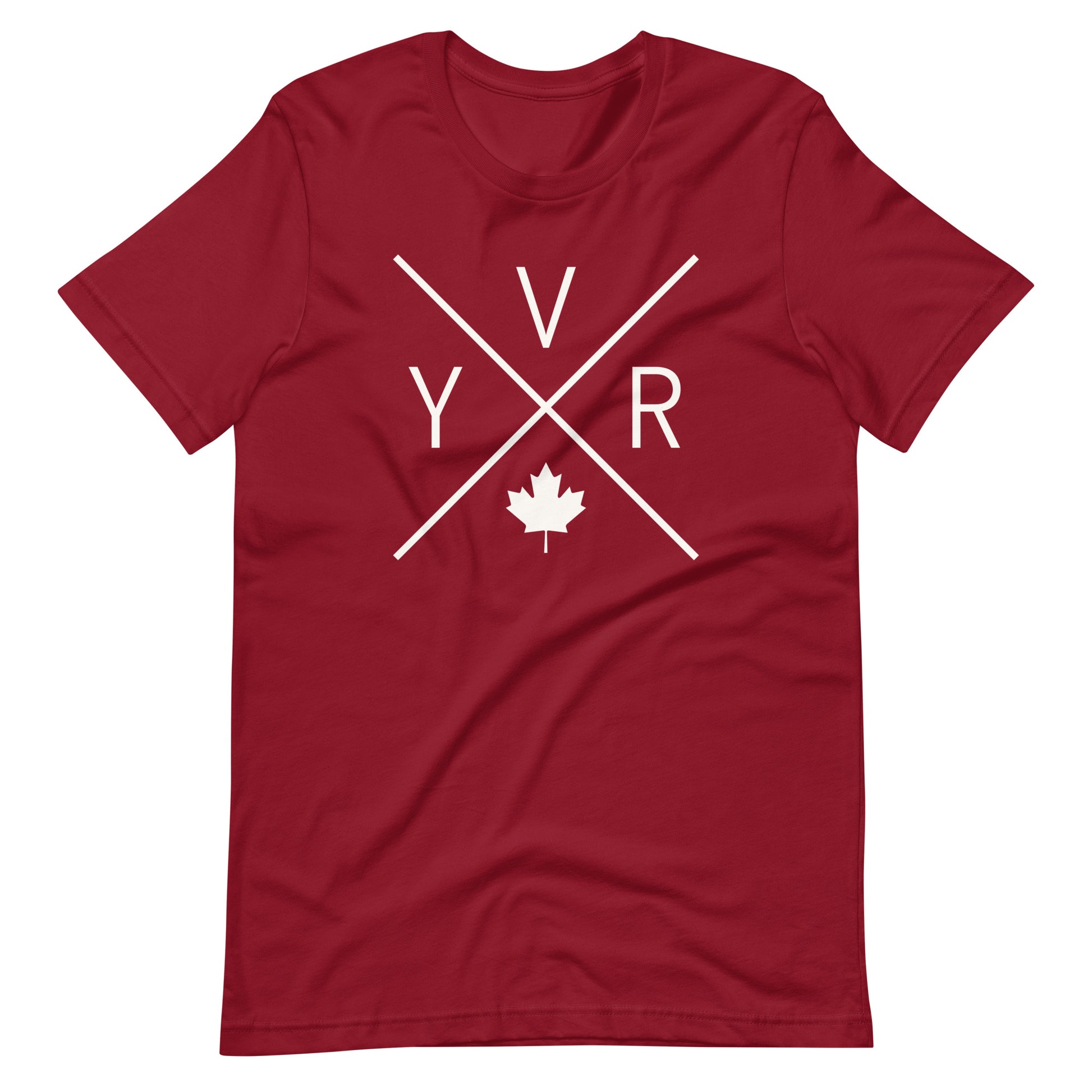 Crossed-X T-Shirt - White Graphic • YVR Vancouver • YHM Designs - Image 04