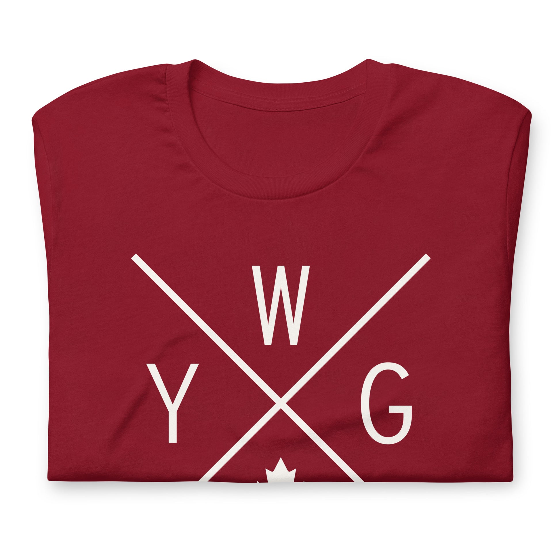 Crossed-X T-Shirt - White Graphic • YWG Winnipeg • YHM Designs - Image 03