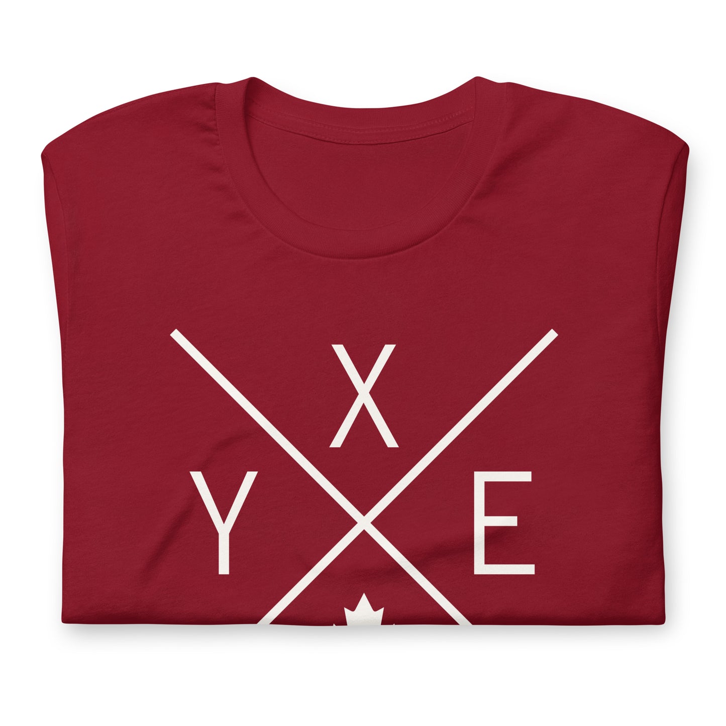 Crossed-X T-Shirt - White Graphic • YXE Saskatoon • YHM Designs - Image 03
