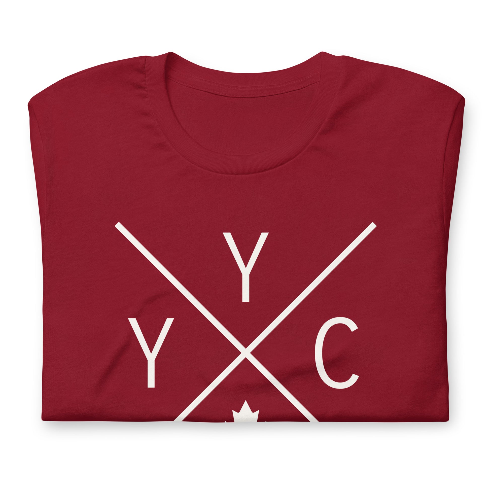 Crossed-X T-Shirt - White Graphic • YYC Calgary • YHM Designs - Image 03