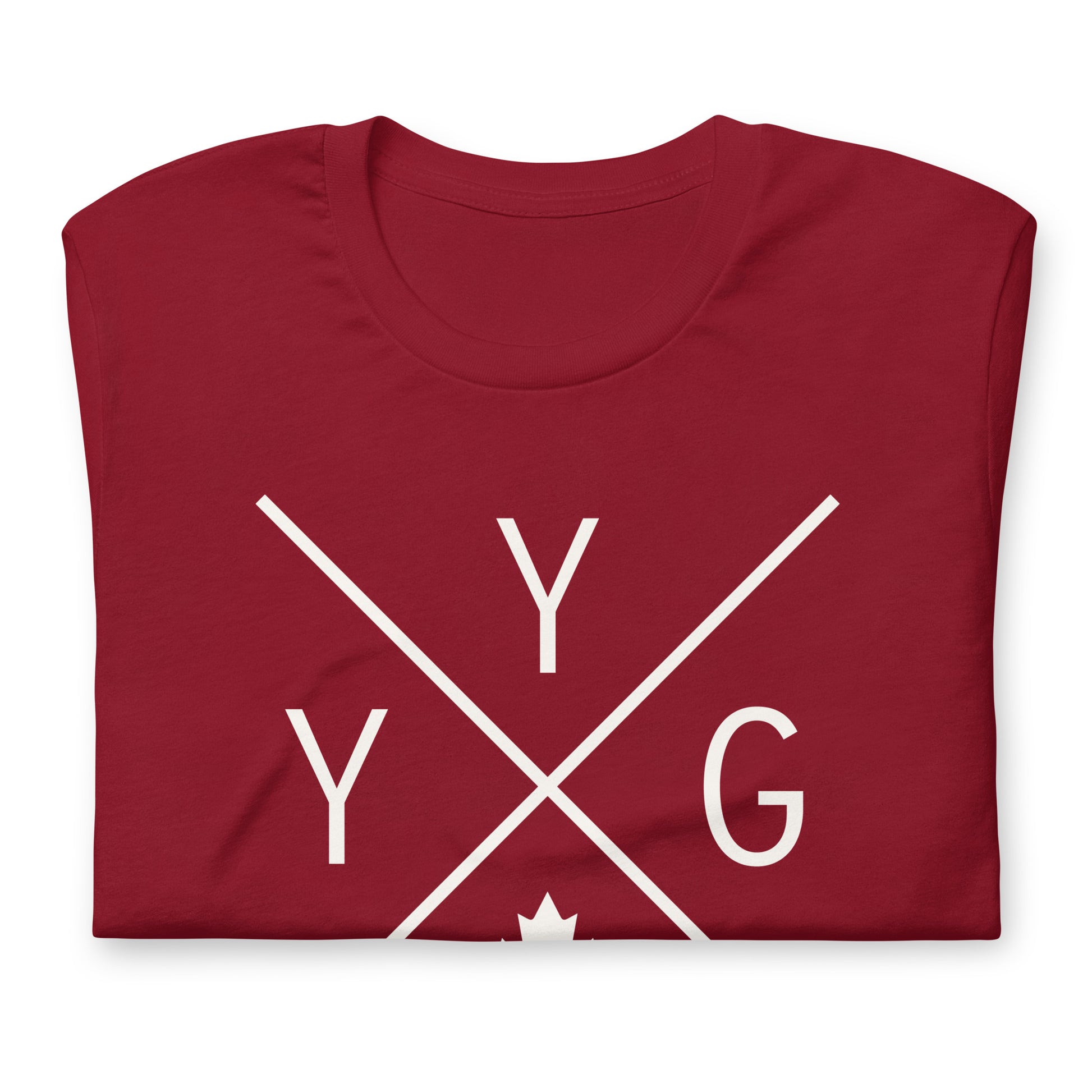 Crossed-X T-Shirt - White Graphic • YYG Charlottetown • YHM Designs - Image 03