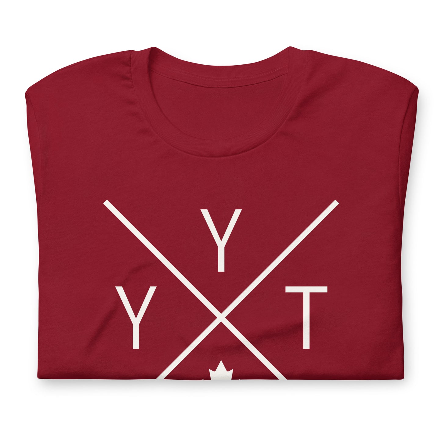 Crossed-X T-Shirt - White Graphic • YYT St. John's • YHM Designs - Image 03
