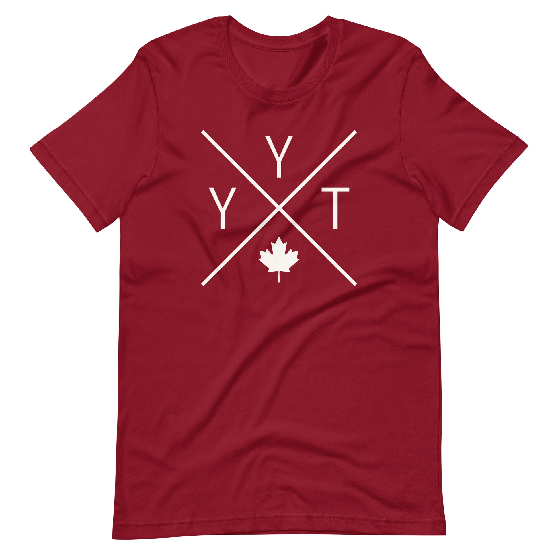 Crossed-X T-Shirt - White Graphic • YYT St. John's • YHM Designs - Image 04