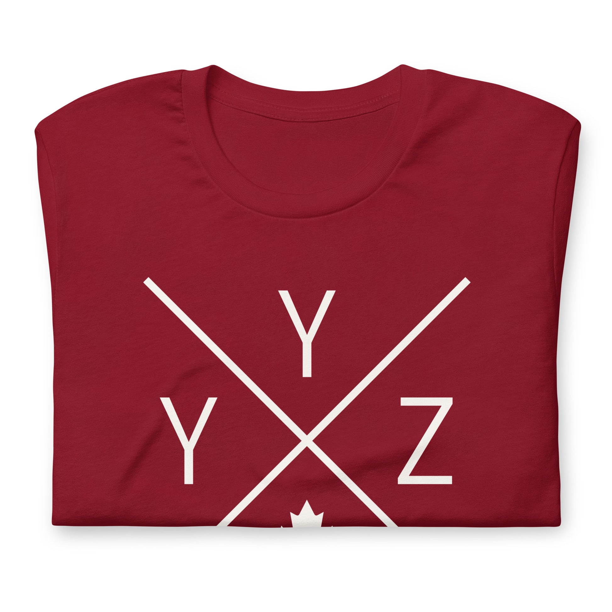 Crossed-X T-Shirt - White Graphic • YYZ Toronto • YHM Designs - Image 03
