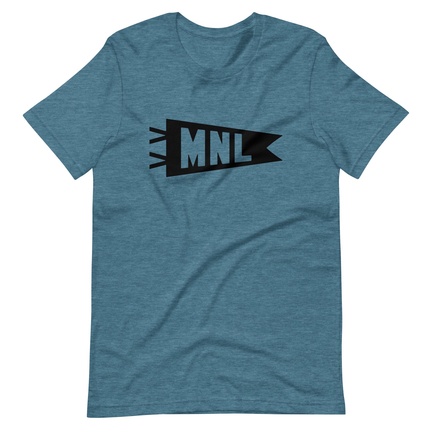 Airport Code T-Shirt - Black Graphic • MNL Manila • YHM Designs - Image 10