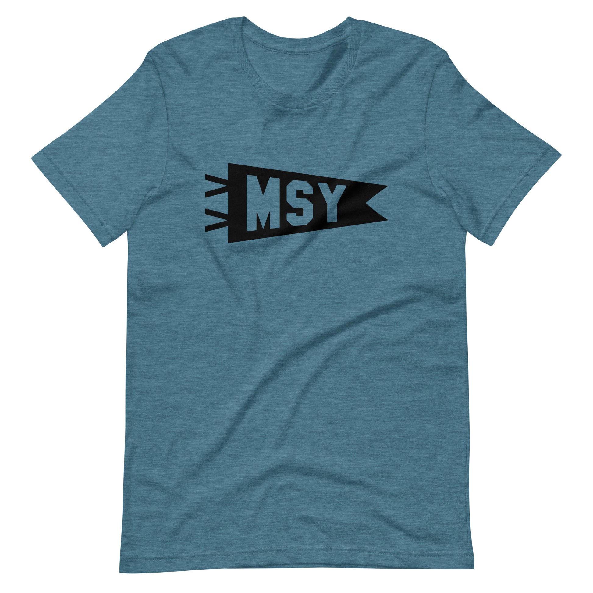 Airport Code T-Shirt - Black Graphic • MSY New Orleans • YHM Designs - Image 10