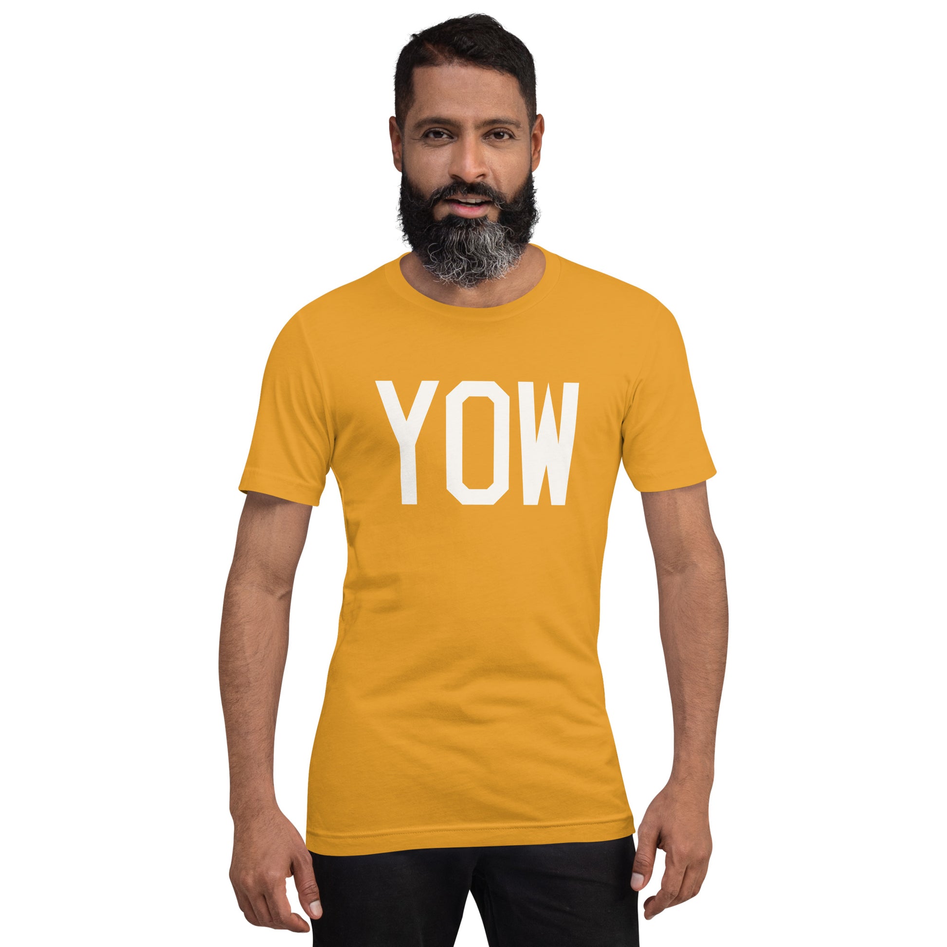 Airport Code T-Shirt - White Graphic • YOW Ottawa • YHM Designs - Image 09
