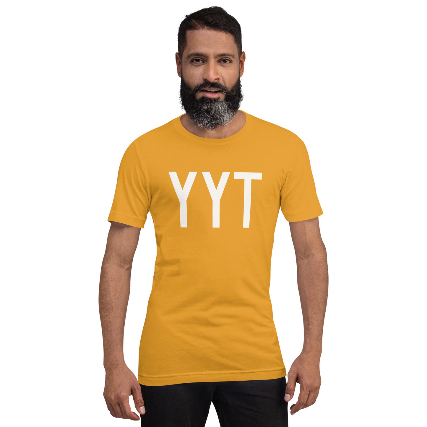 Airport Code T-Shirt - White Graphic • YYT St. John's • YHM Designs - Image 09