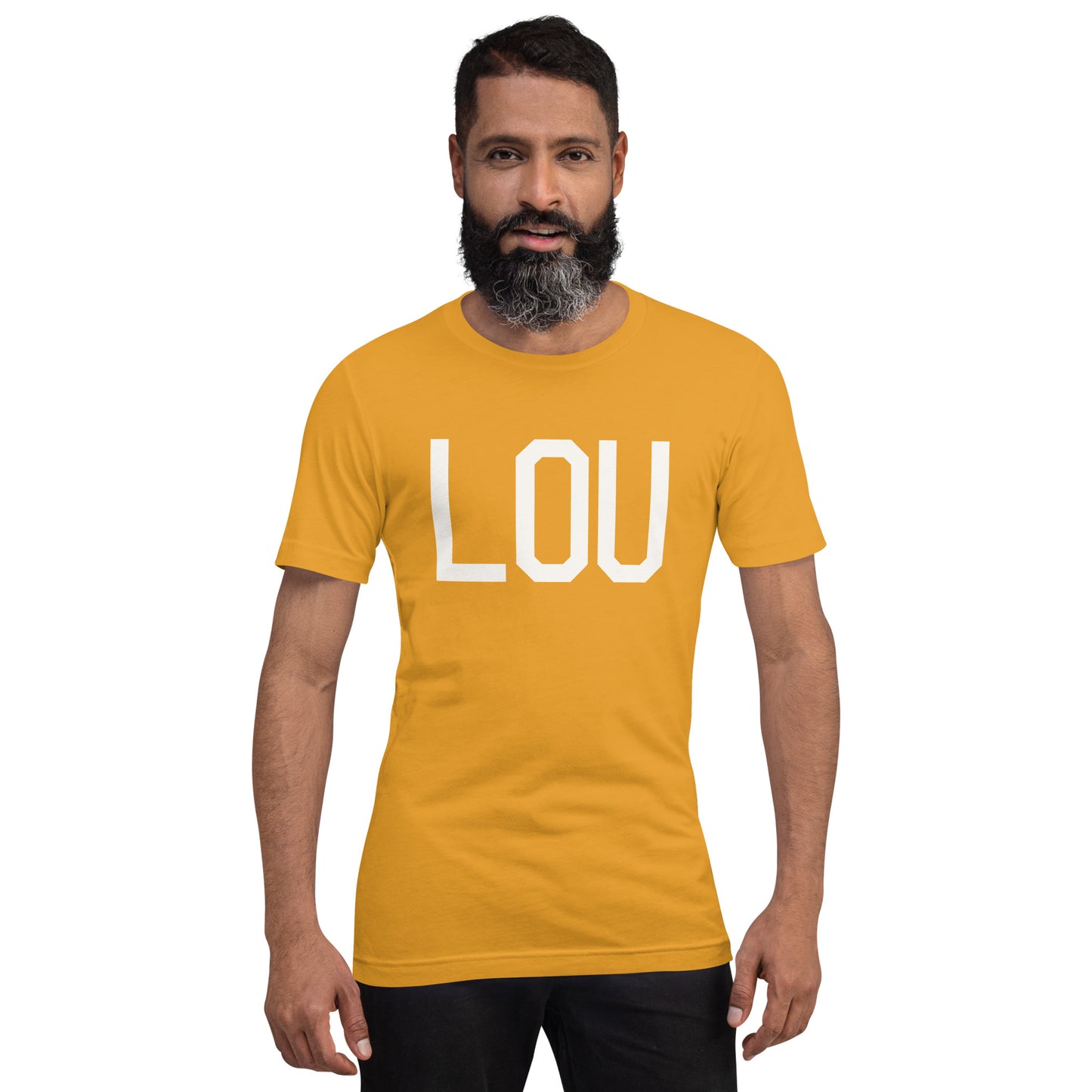 Airport Code T-Shirt - White Graphic • LOU Louisville • YHM Designs - Image 11