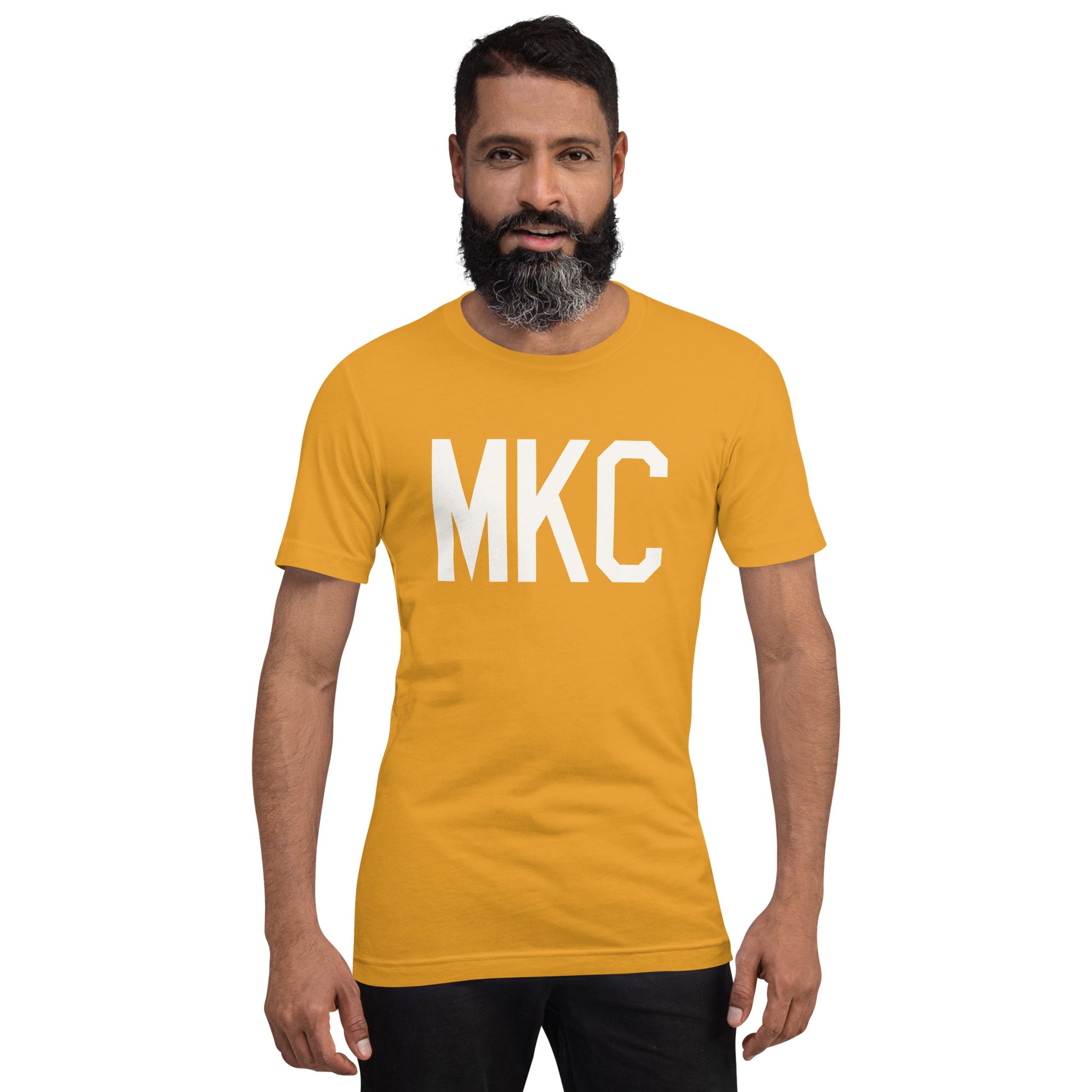 Airport Code T-Shirt - White Graphic • MKC Kansas City • YHM Designs - Image 11