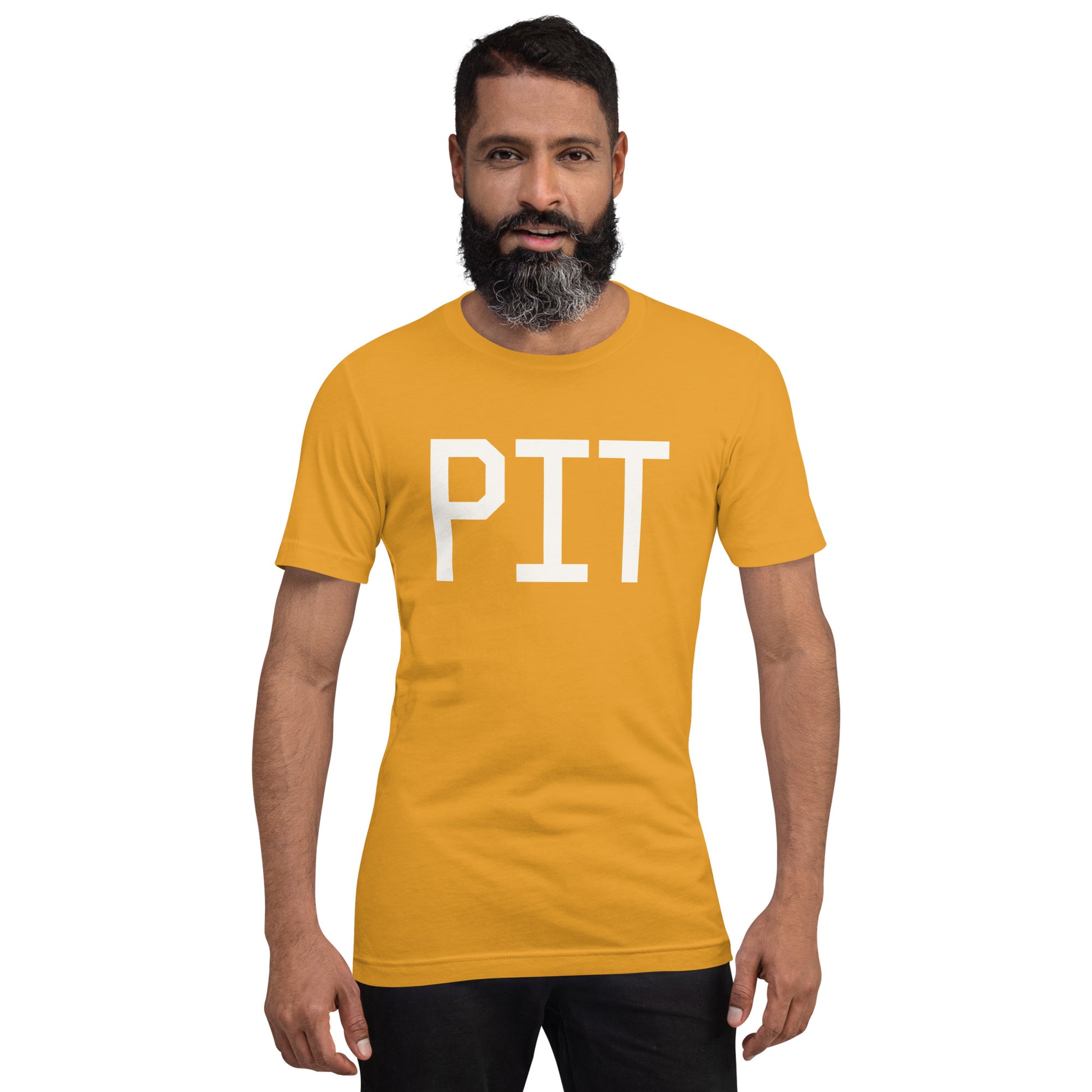 Airport Code T-Shirt - White Graphic • PIT Pittsburgh • YHM Designs - Image 11