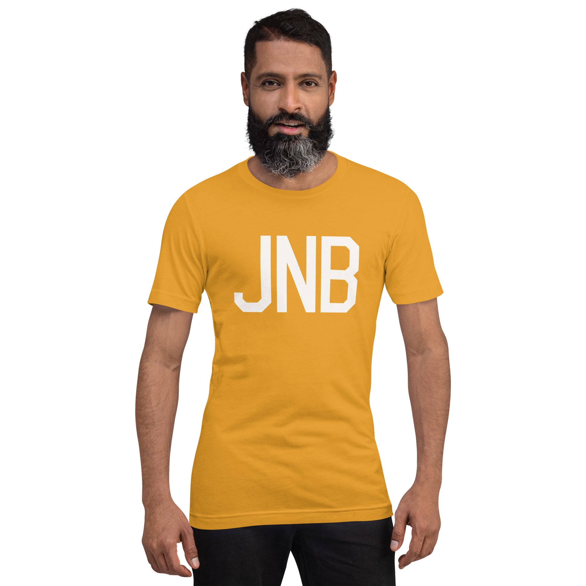 Airport Code T-Shirt - White Graphic • JNB Johannesburg • YHM Designs - Image 11