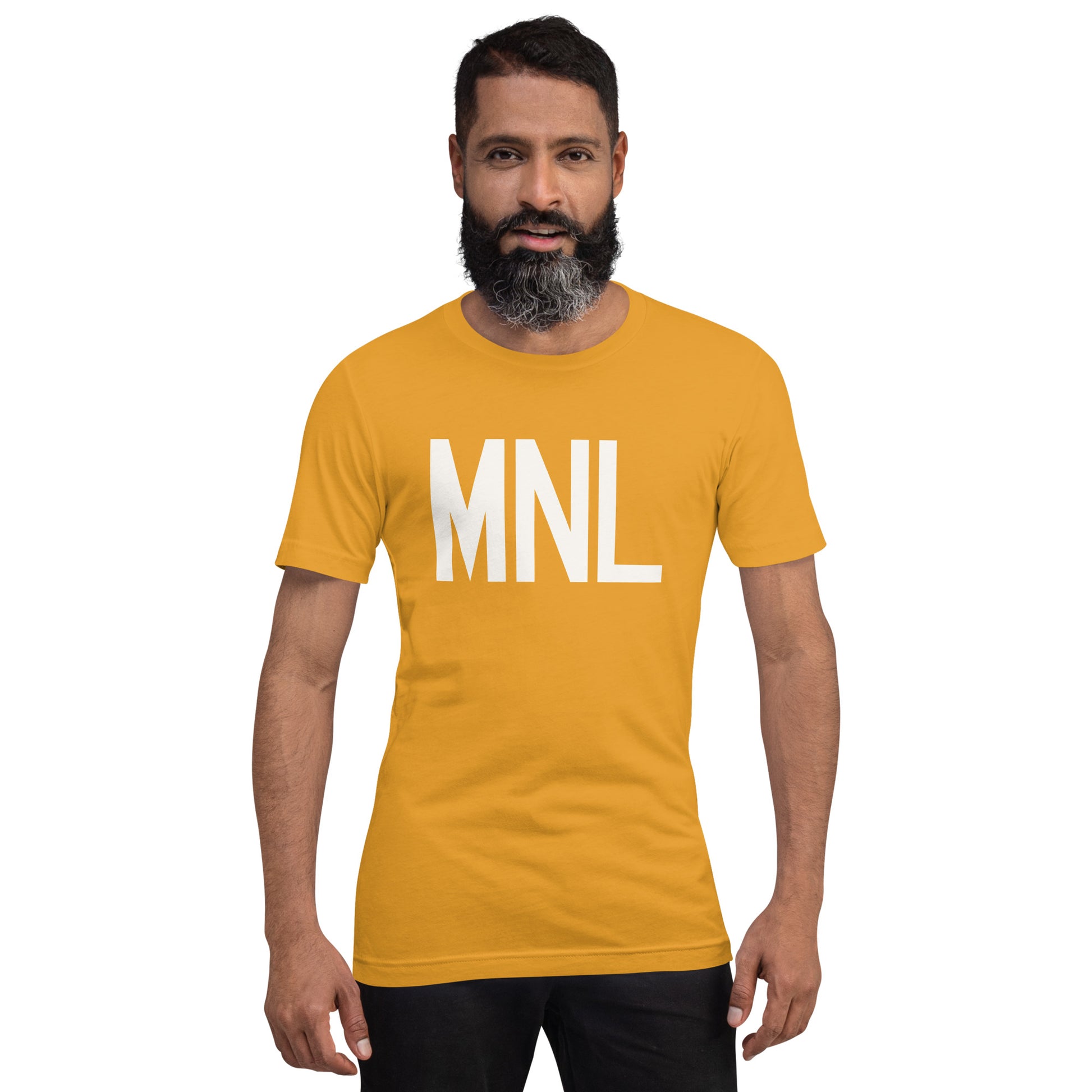 Airport Code T-Shirt - White Graphic • MNL Manila • YHM Designs - Image 11