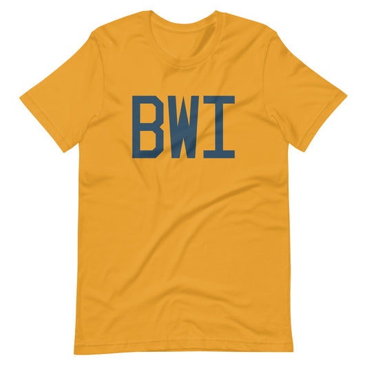 Aviation Lover Unisex T-Shirt - Blue Graphic • BWI Baltimore • YHM Designs - Image 02