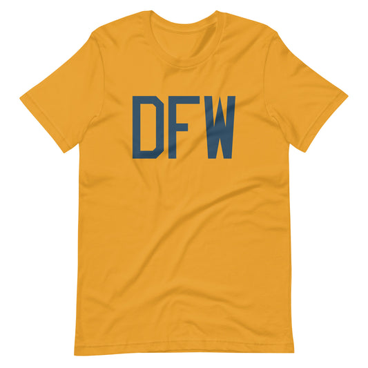 Aviation Lover Unisex T-Shirt - Blue Graphic • DFW Dallas • YHM Designs - Image 02