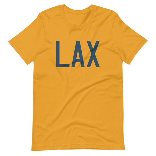 Aviation Lover Unisex T-Shirt - Blue Graphic • LAX Los Angeles • YHM Designs - Image 02