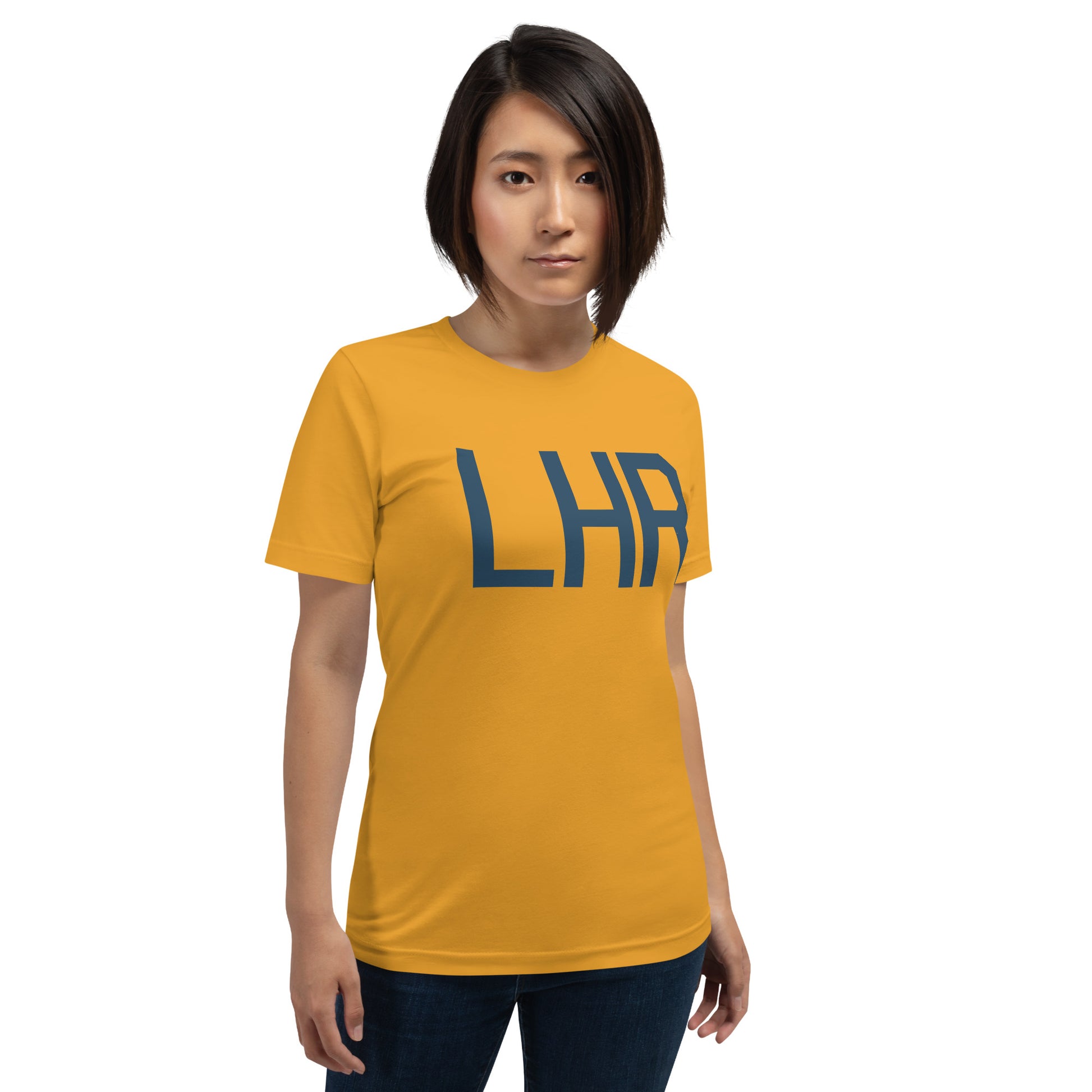Aviation Lover Unisex T-Shirt - Blue Graphic • LHR London • YHM Designs - Image 07