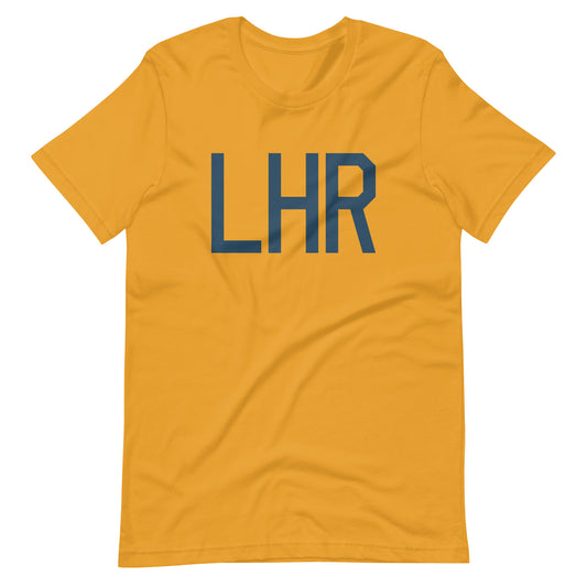 Aviation Lover Unisex T-Shirt - Blue Graphic • LHR London • YHM Designs - Image 02