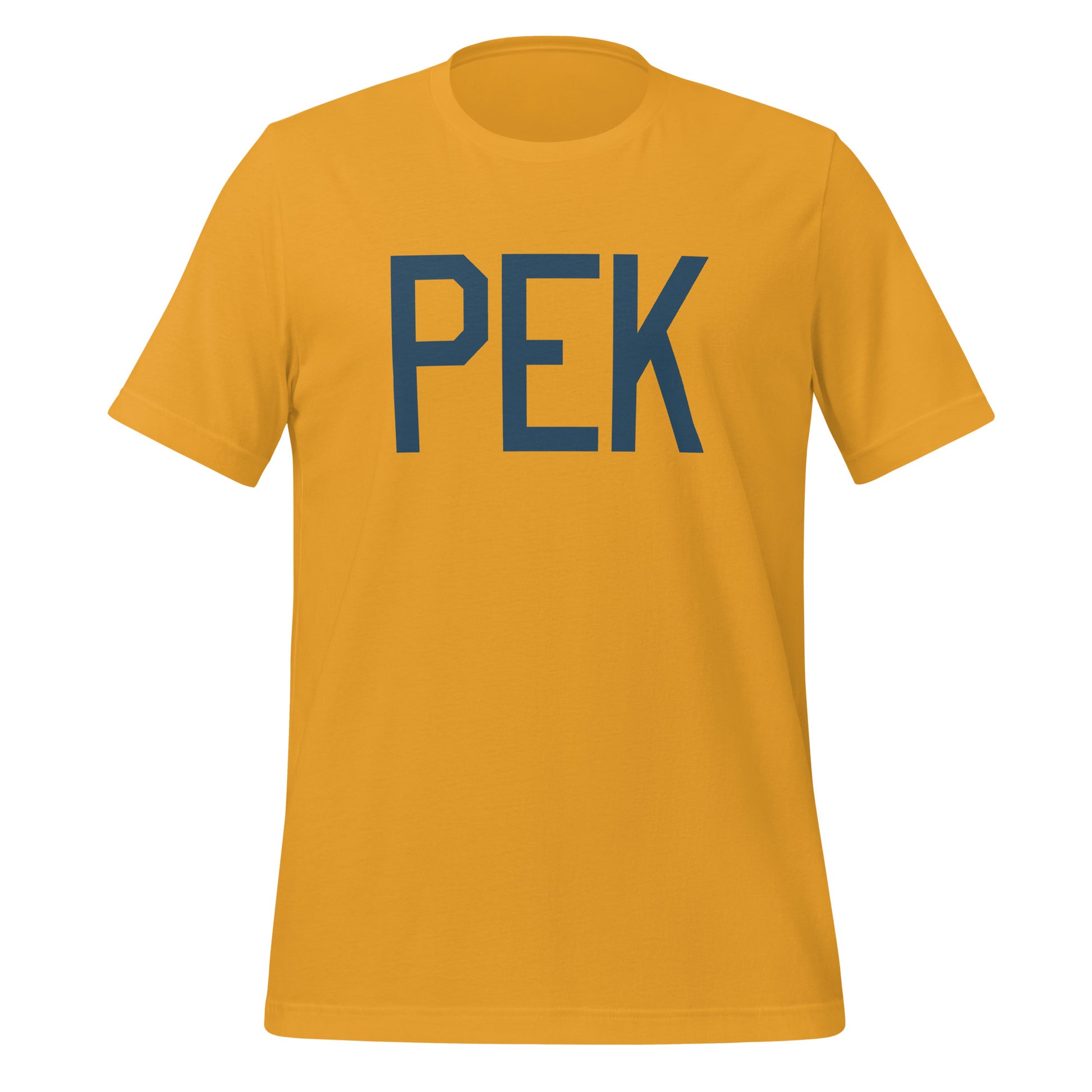 Aviation Lover Unisex T-Shirt - Blue Graphic • PEK Beijing • YHM Designs - Image 06