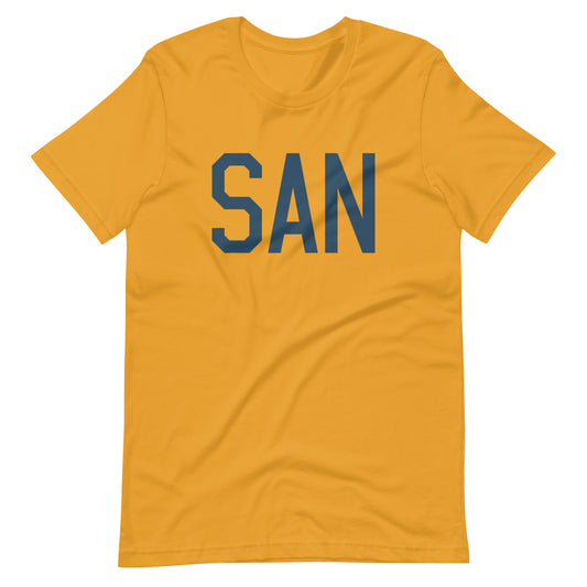 Aviation Lover Unisex T-Shirt - Blue Graphic • SAN San Diego • YHM Designs - Image 02
