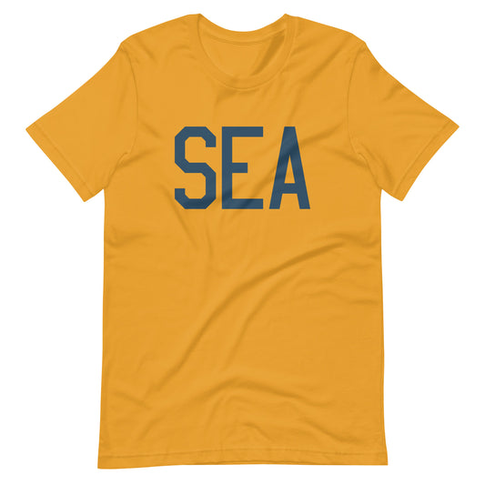 Aviation Lover Unisex T-Shirt - Blue Graphic • SEA Seattle • YHM Designs - Image 02