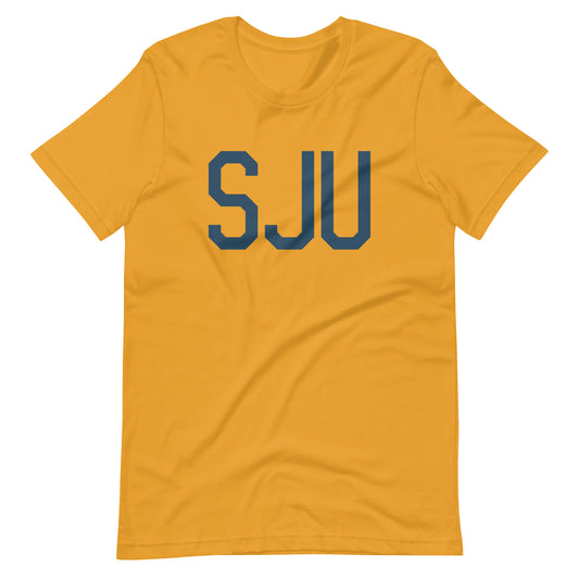 Aviation Lover Unisex T-Shirt - Blue Graphic • SJU San Juan • YHM Designs - Image 02