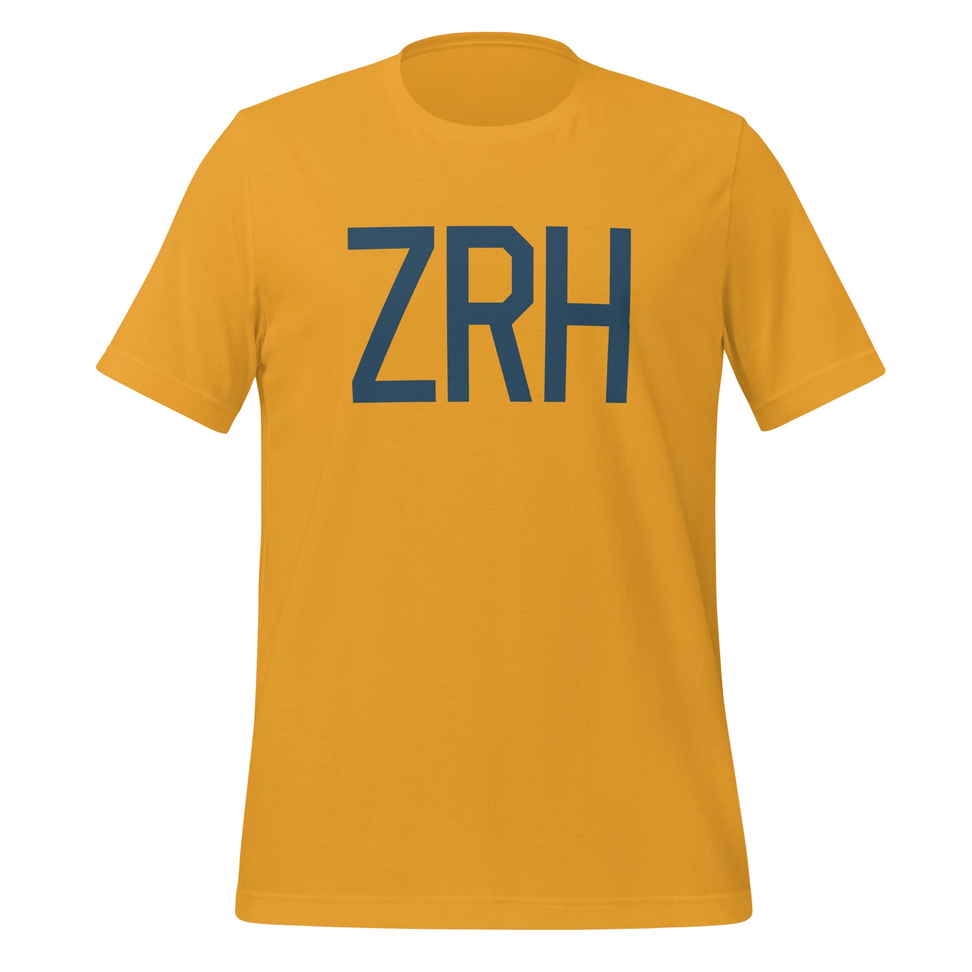 Aviation Lover Unisex T-Shirt - Blue Graphic • ZRH Zurich • YHM Designs - Image 06