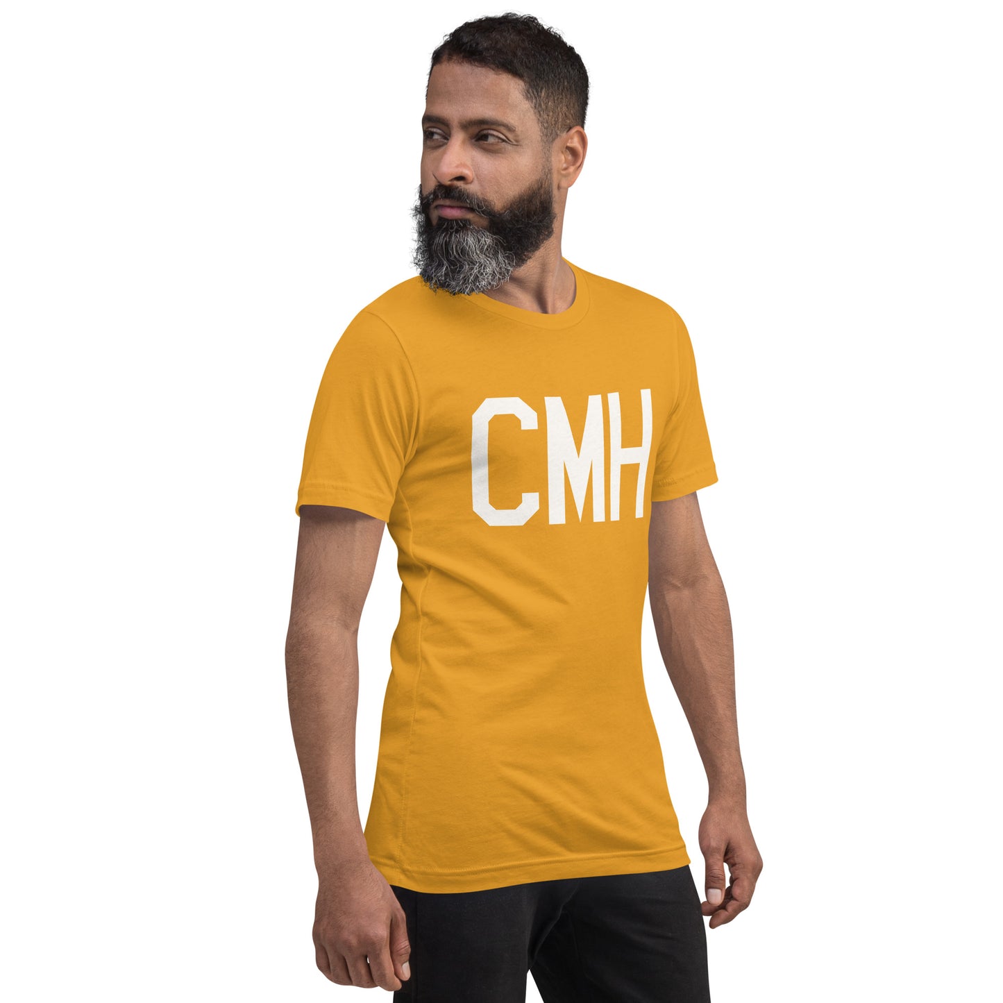 Airport Code T-Shirt - White Graphic • CMH Columbus • YHM Designs - Image 12