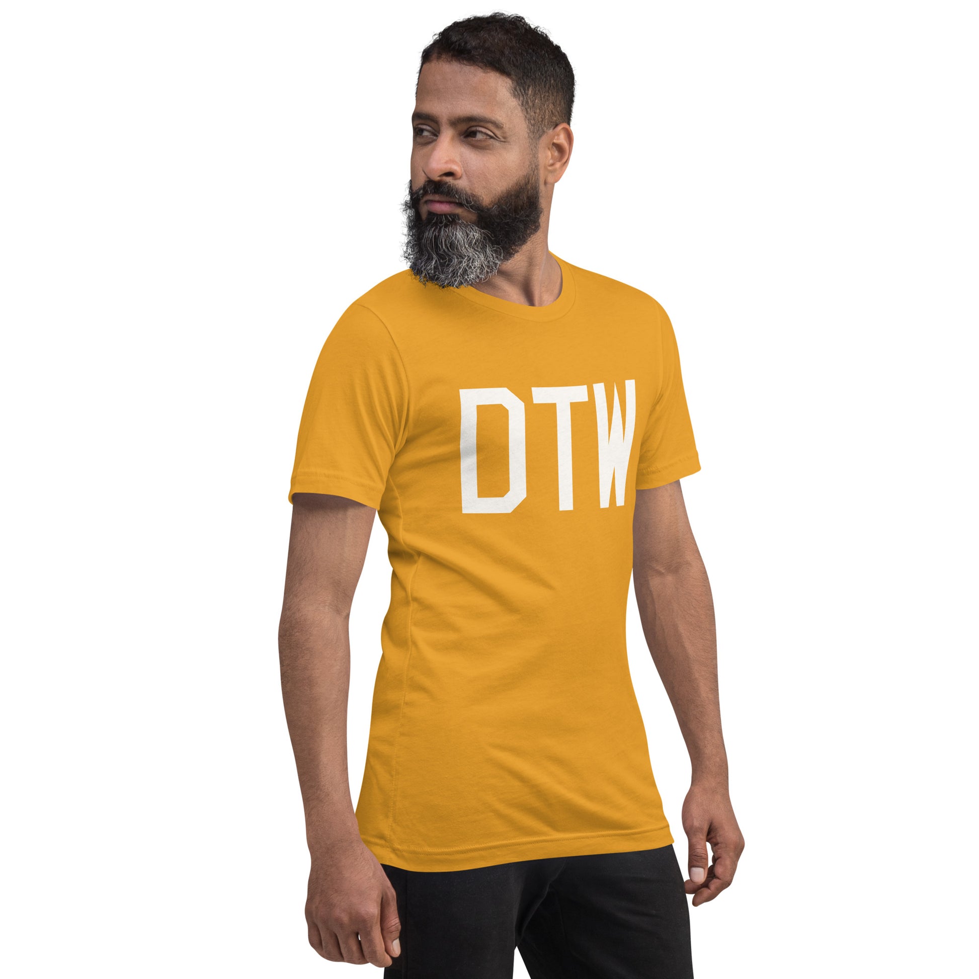 Airport Code T-Shirt - White Graphic • DTW Detroit • YHM Designs - Image 12