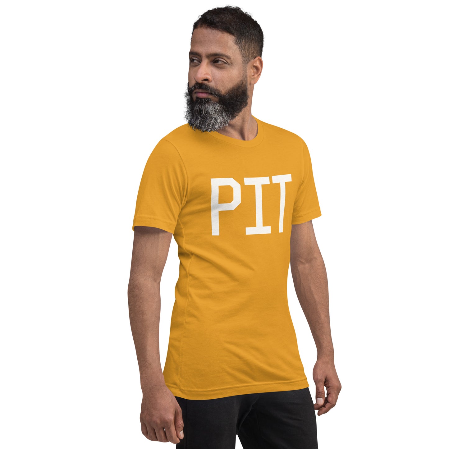 Airport Code T-Shirt - White Graphic • PIT Pittsburgh • YHM Designs - Image 12