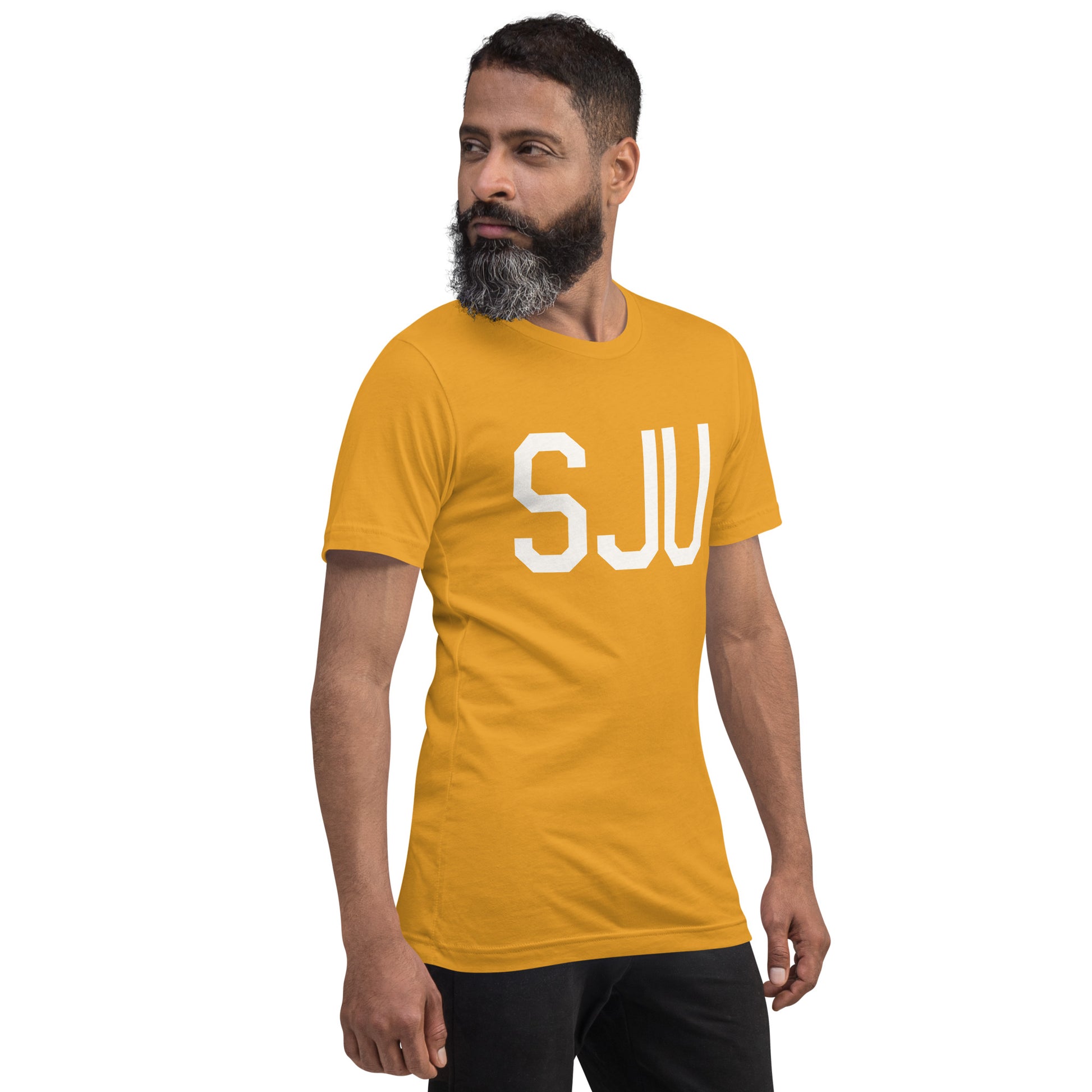 Airport Code T-Shirt - White Graphic • SJU San Juan • YHM Designs - Image 12