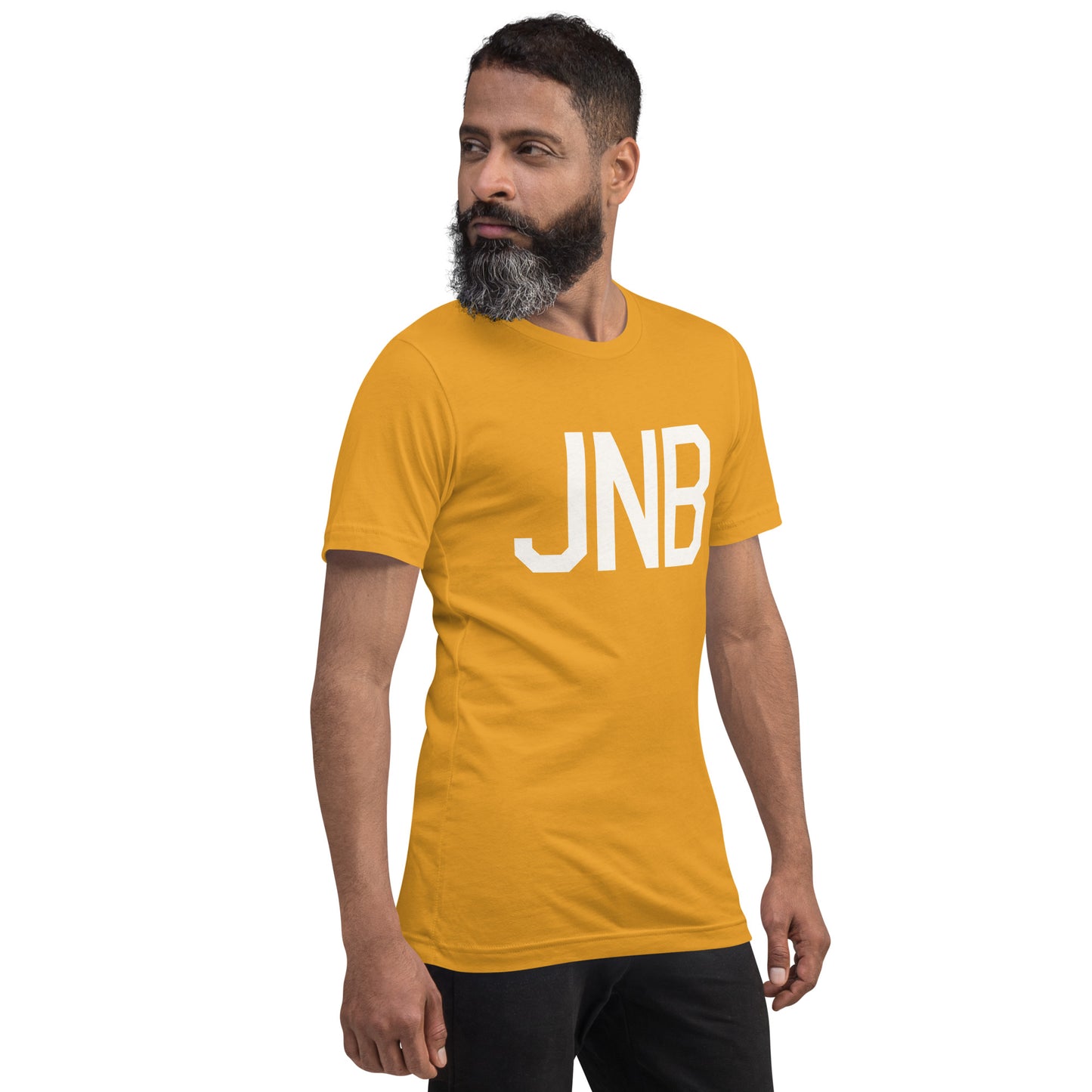Airport Code T-Shirt - White Graphic • JNB Johannesburg • YHM Designs - Image 12