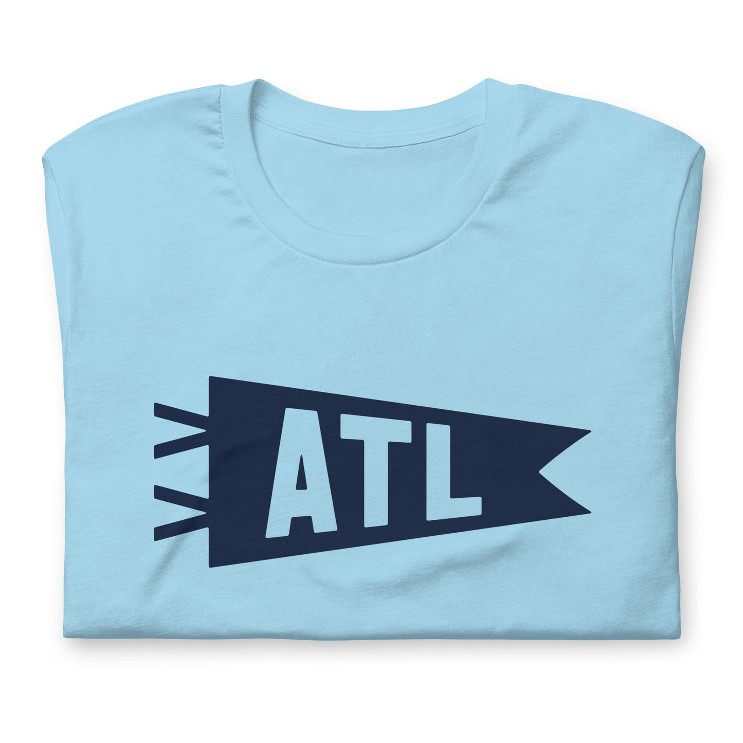 Airport Code T-Shirt - Navy Blue Graphic • ATL Atlanta • YHM Designs - Image 06