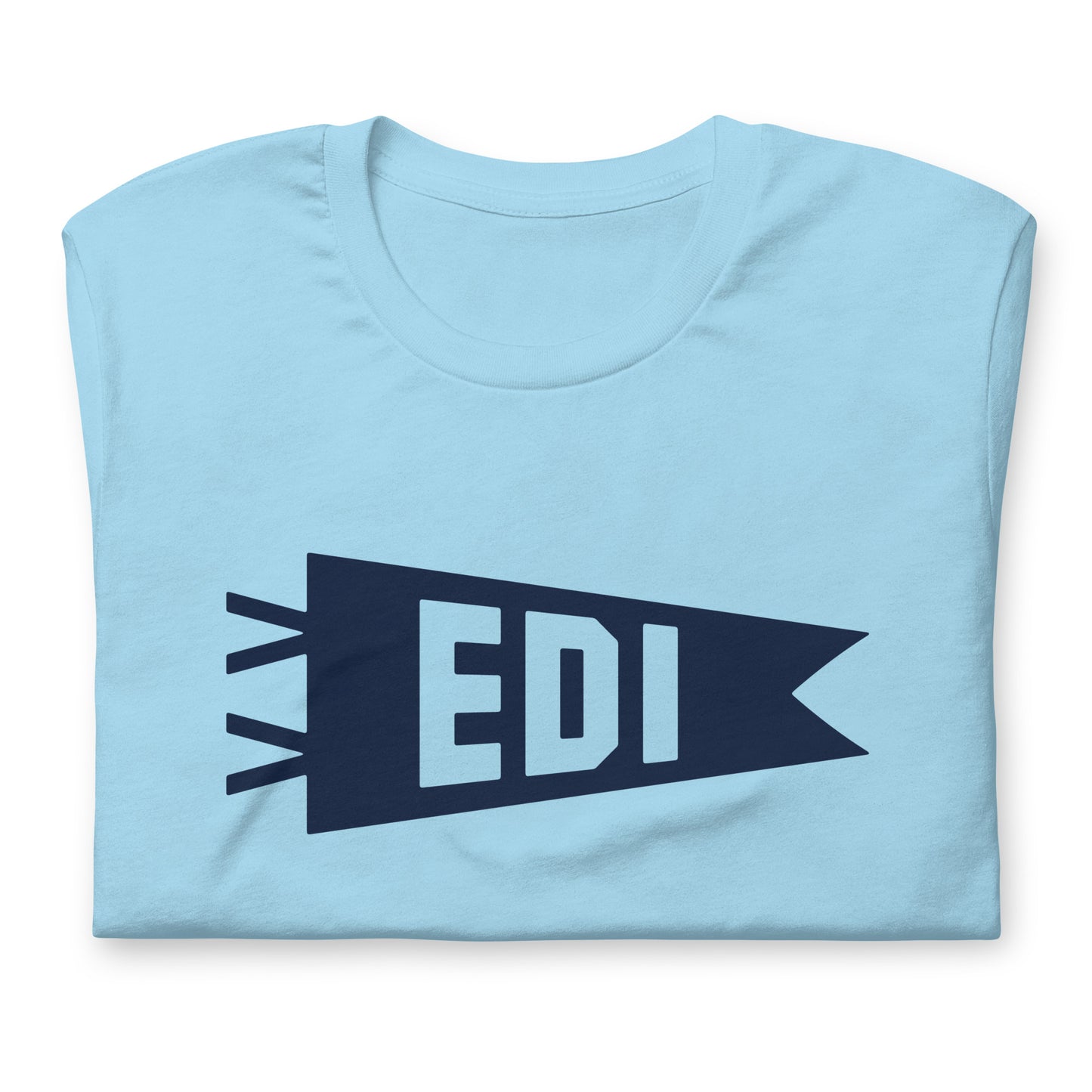 Airport Code T-Shirt - Navy Blue Graphic • EDI Edinburgh • YHM Designs - Image 06