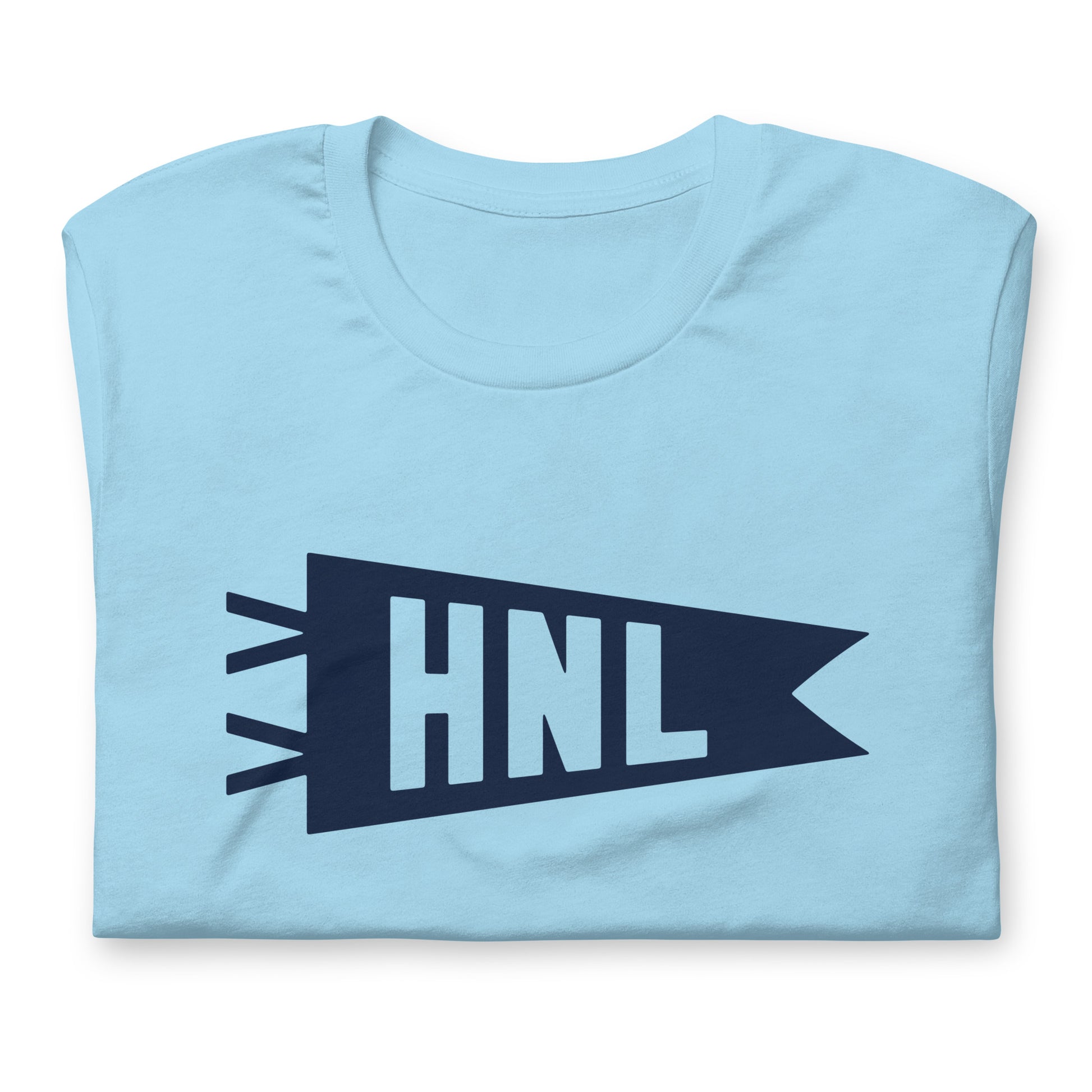 Airport Code T-Shirt - Navy Blue Graphic • HNL Honolulu • YHM Designs - Image 06