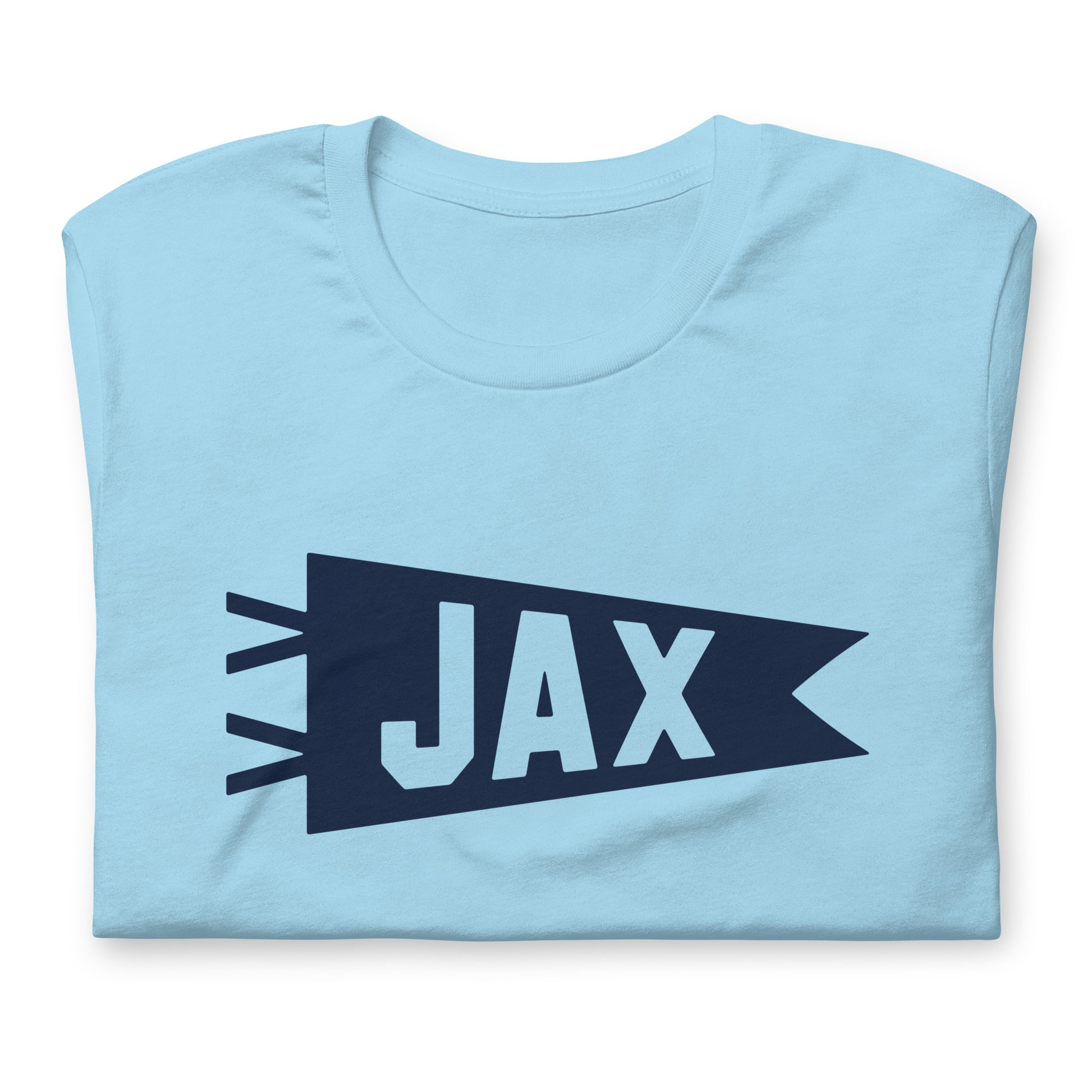 Airport Code T-Shirt - Navy Blue Graphic • JAX Jacksonville • YHM Designs - Image 06