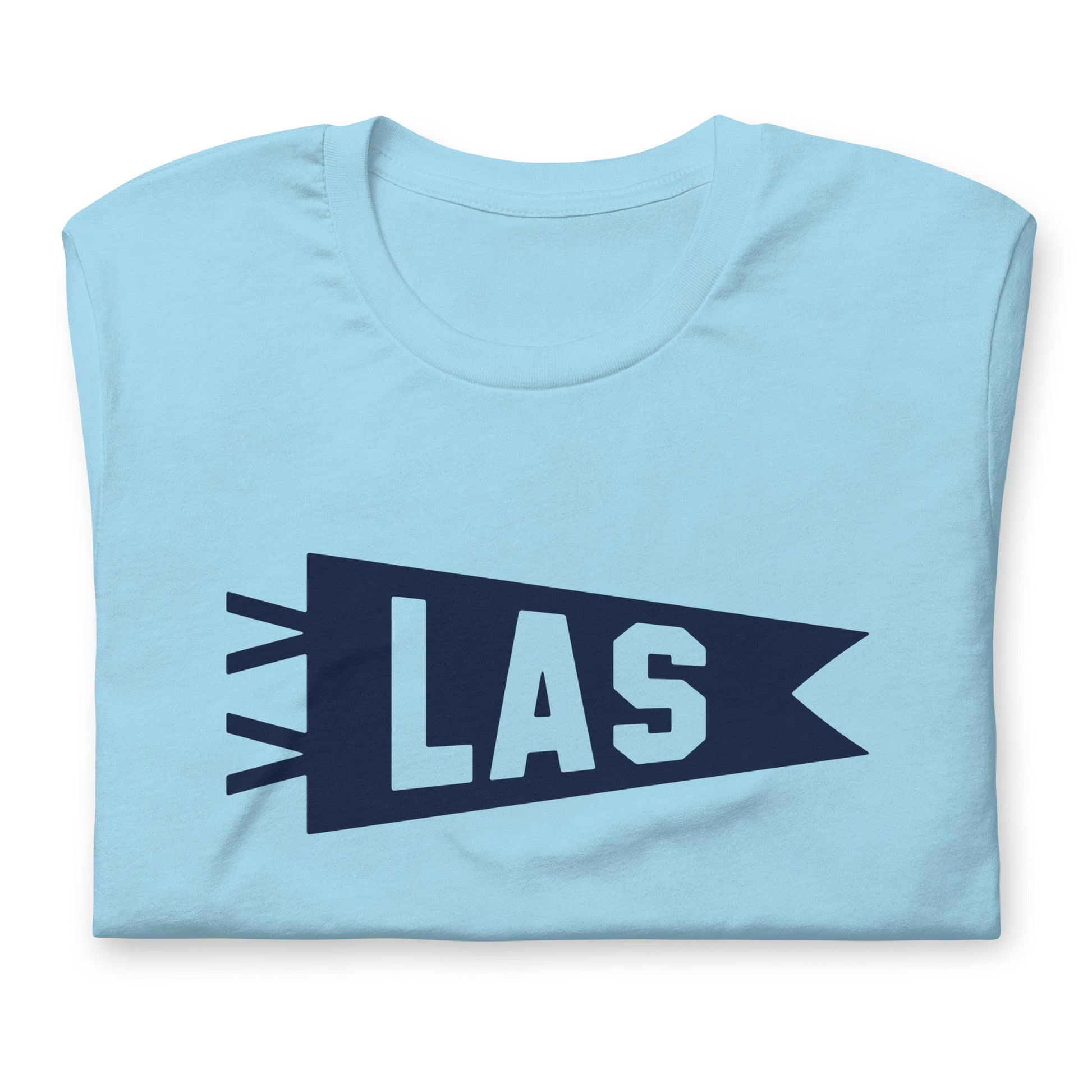 Airport Code T-Shirt - Navy Blue Graphic • LAS Las Vegas • YHM Designs - Image 06