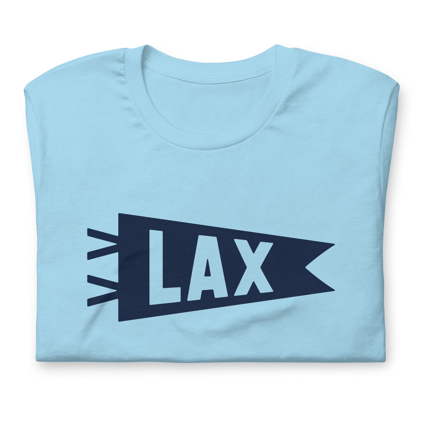 Airport Code T-Shirt - Navy Blue Graphic • LAX Los Angeles • YHM Designs - Image 06