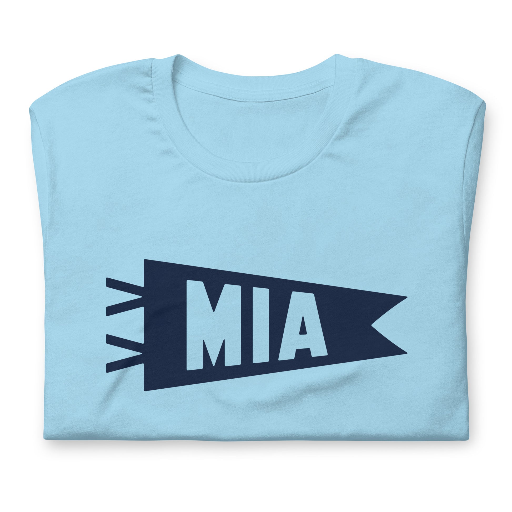 Airport Code T-Shirt - Navy Blue Graphic • MIA Miami • YHM Designs - Image 06