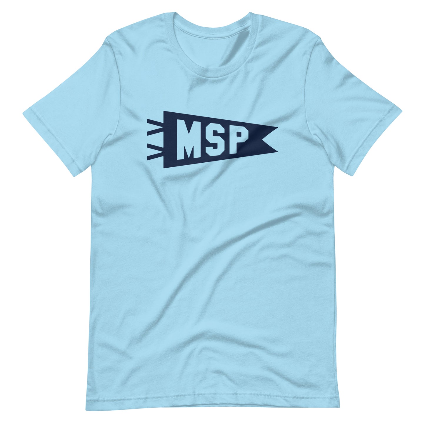Airport Code T-Shirt - Navy Blue Graphic • MSP Minneapolis • YHM Designs - Image 10
