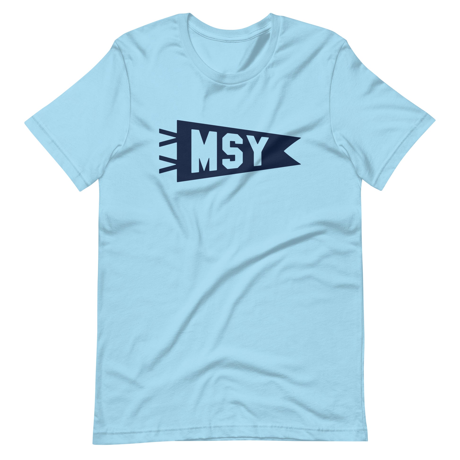 Airport Code T-Shirt - Navy Blue Graphic • MSY New Orleans • YHM Designs - Image 10