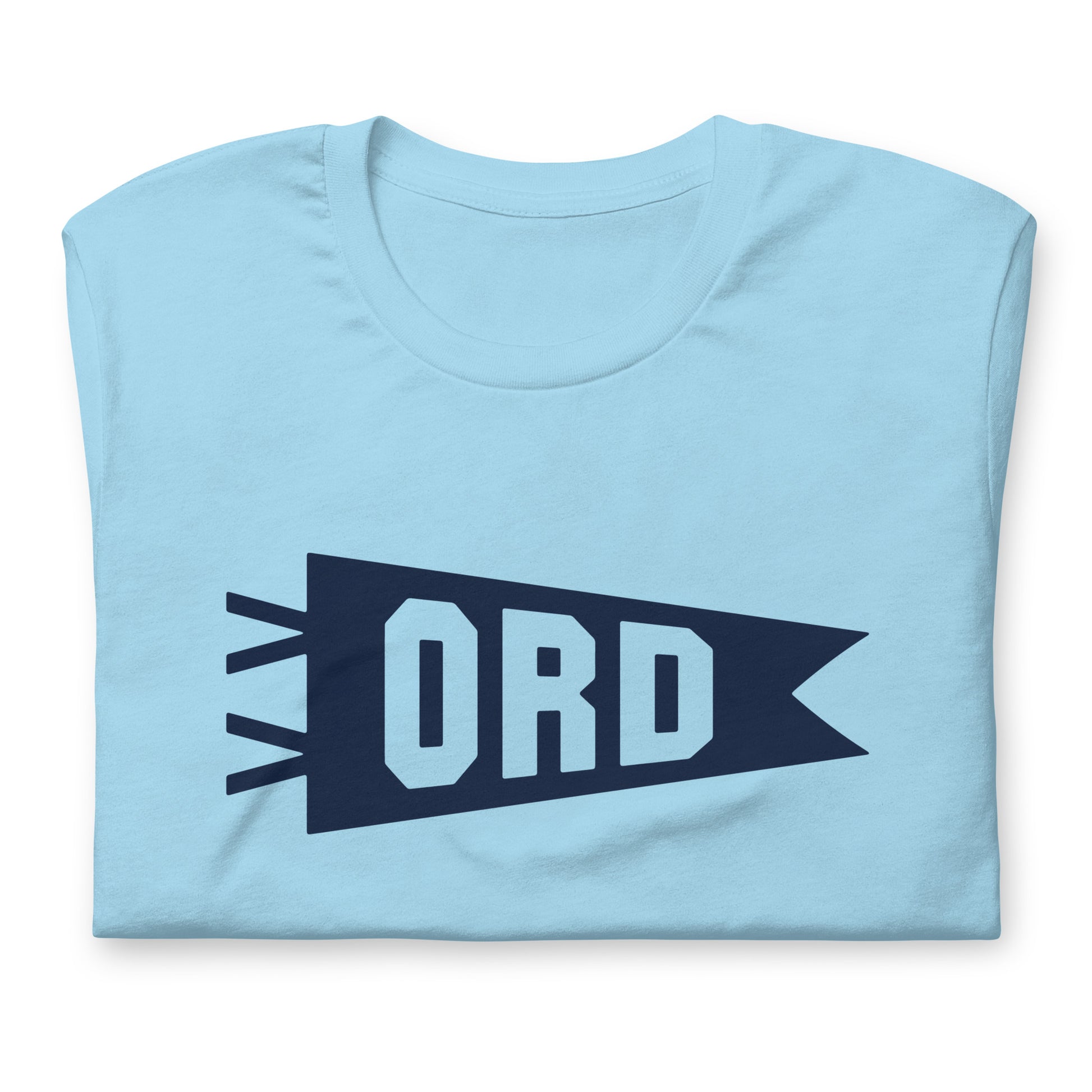 Airport Code T-Shirt - Navy Blue Graphic • ORD Chicago • YHM Designs - Image 06