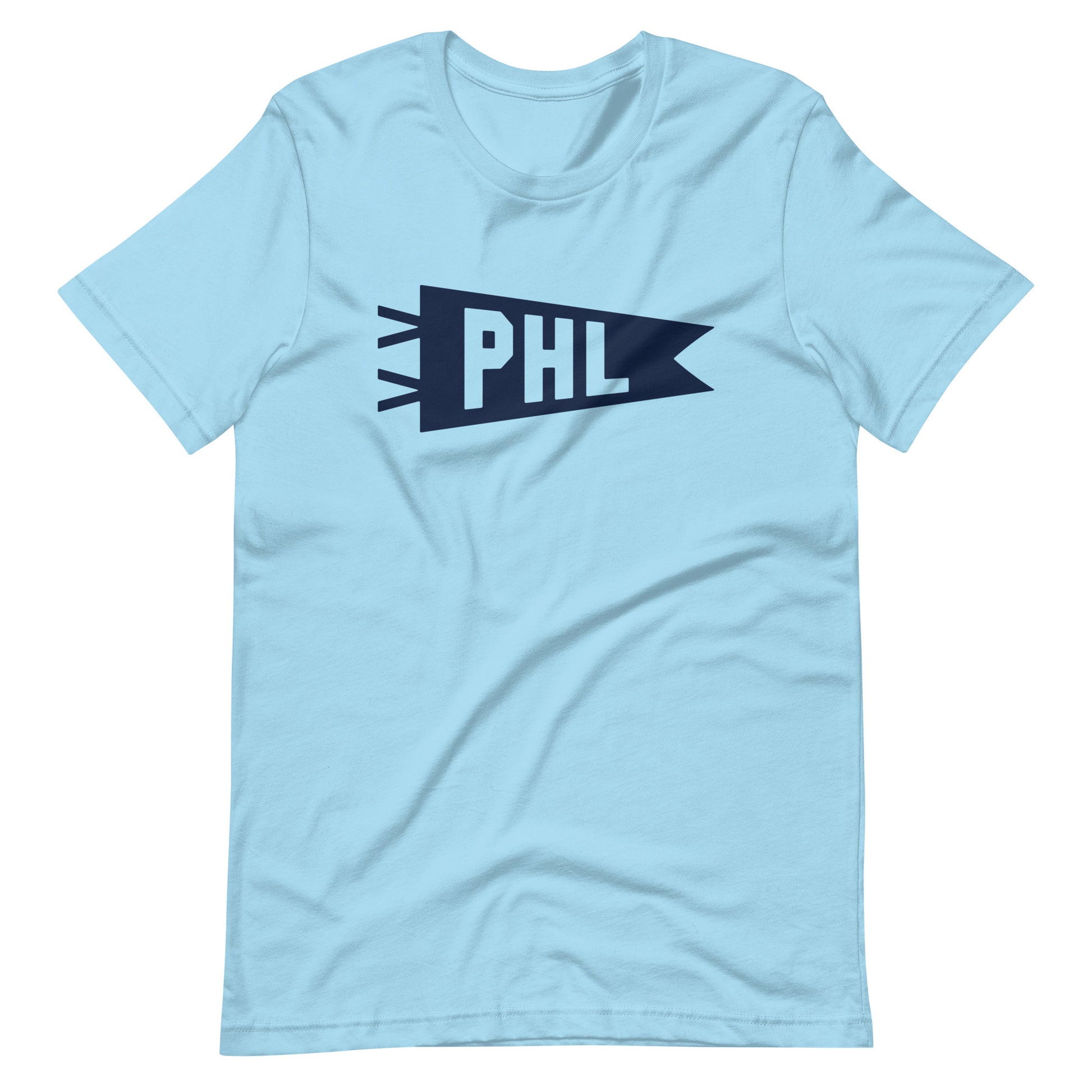 Airport Code T-Shirt - Navy Blue Graphic • PHL Philadelphia • YHM Designs - Image 10