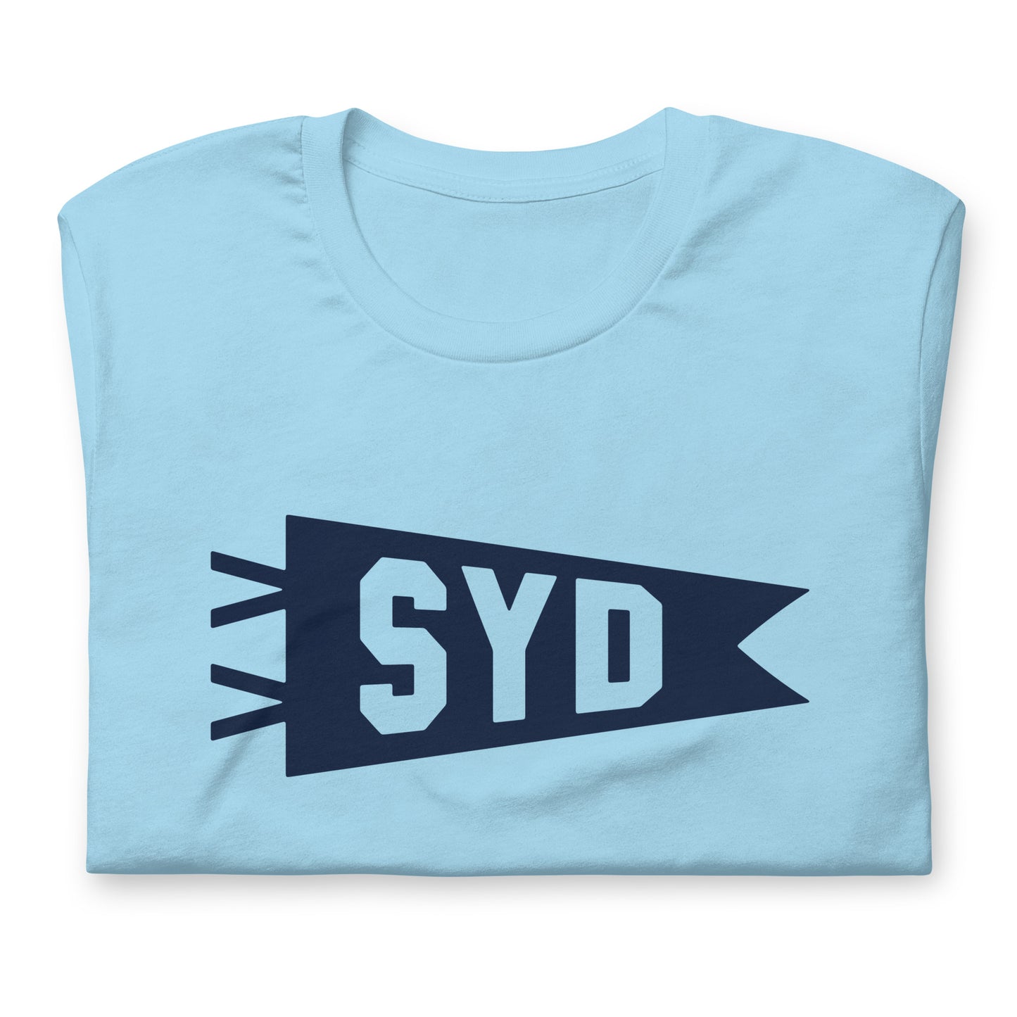 Airport Code T-Shirt - Navy Blue Graphic • SYD Sydney • YHM Designs - Image 06