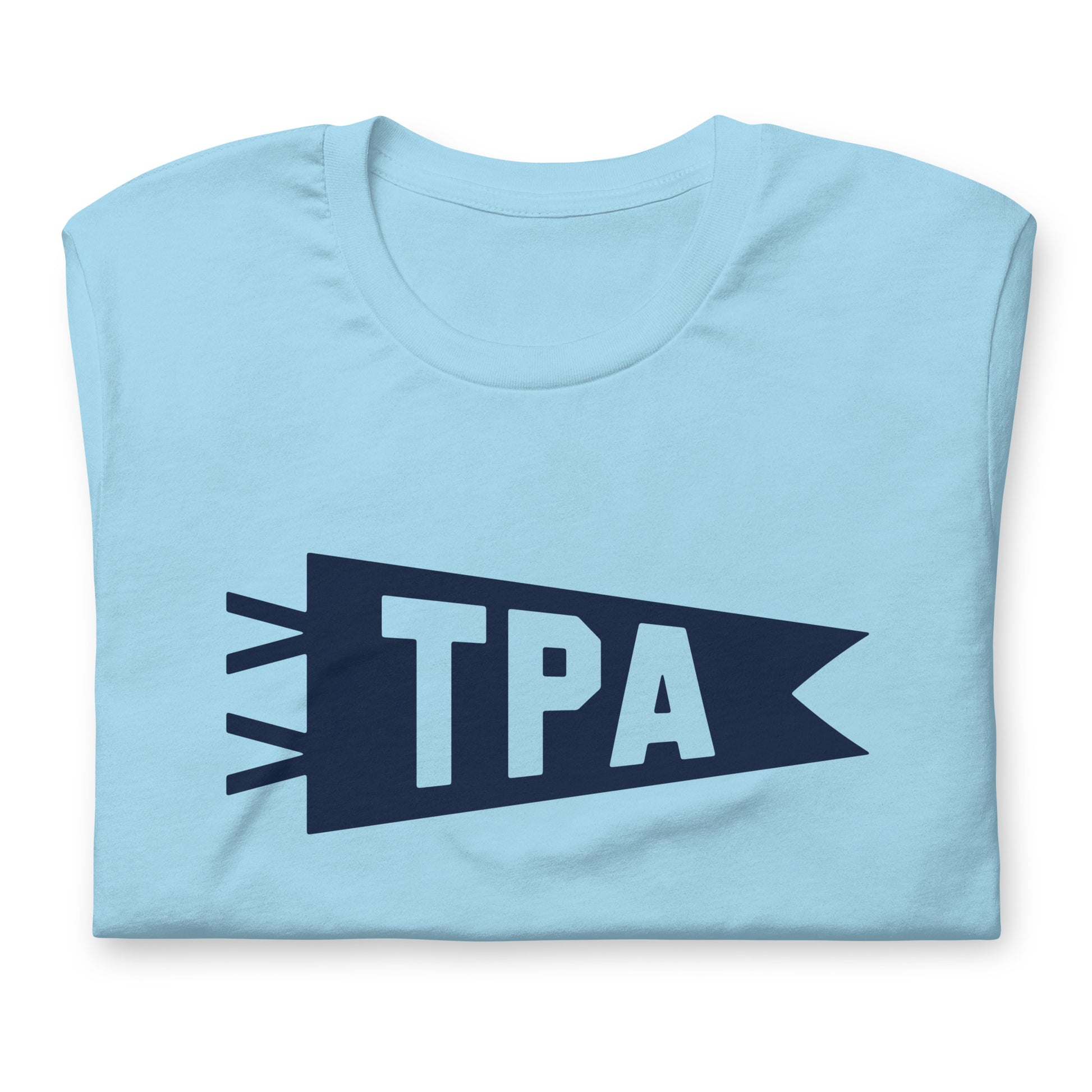 Airport Code T-Shirt - Navy Blue Graphic • TPA Tampa • YHM Designs - Image 06