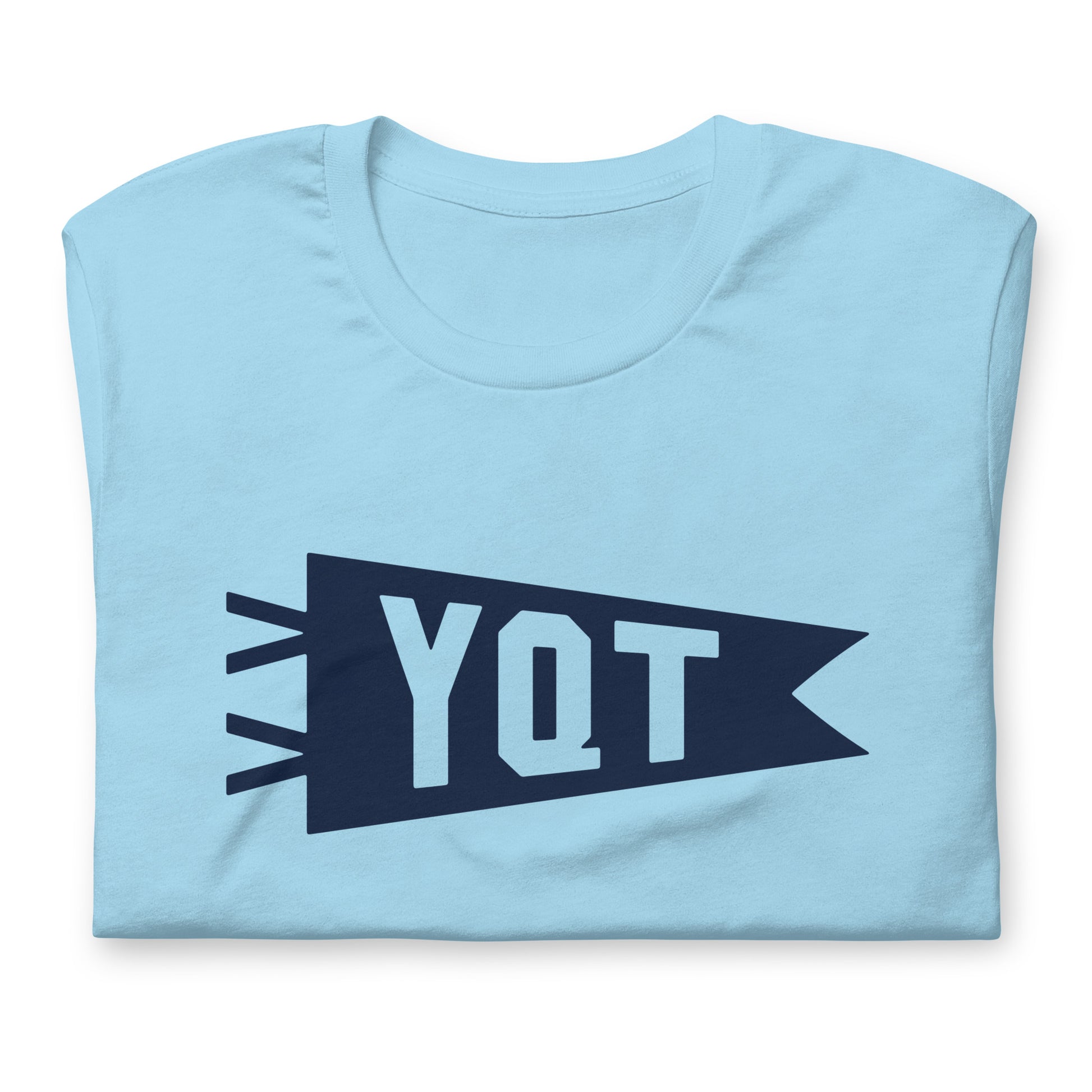 Airport Code T-Shirt - Navy Blue Graphic • YQT Thunder Bay • YHM Designs - Image 06
