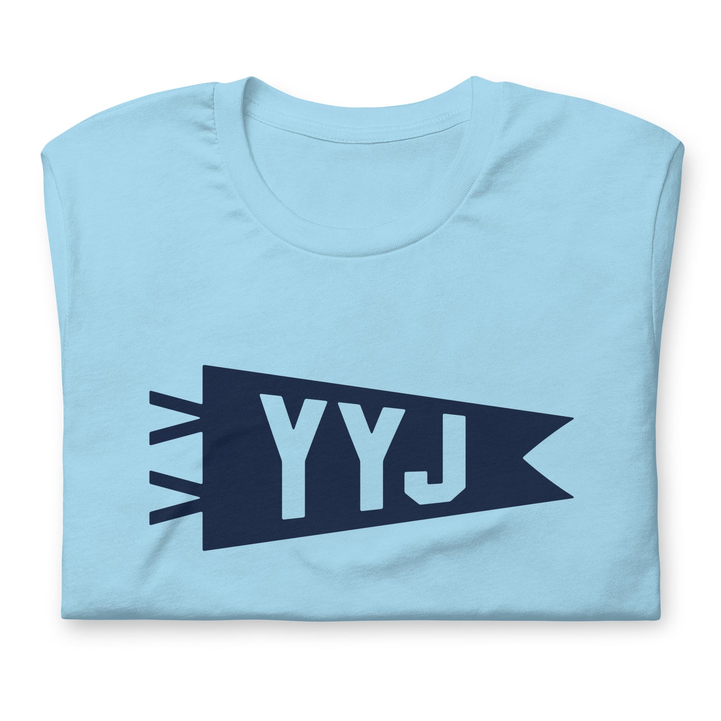 Airport Code T-Shirt - Navy Blue Graphic • YYJ Victoria • YHM Designs - Image 06