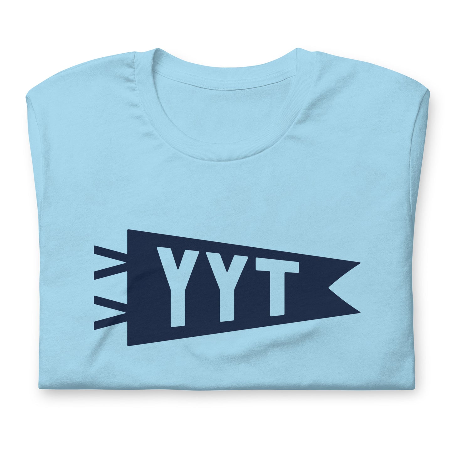 Airport Code T-Shirt - Navy Blue Graphic • YYT St. John's • YHM Designs - Image 06
